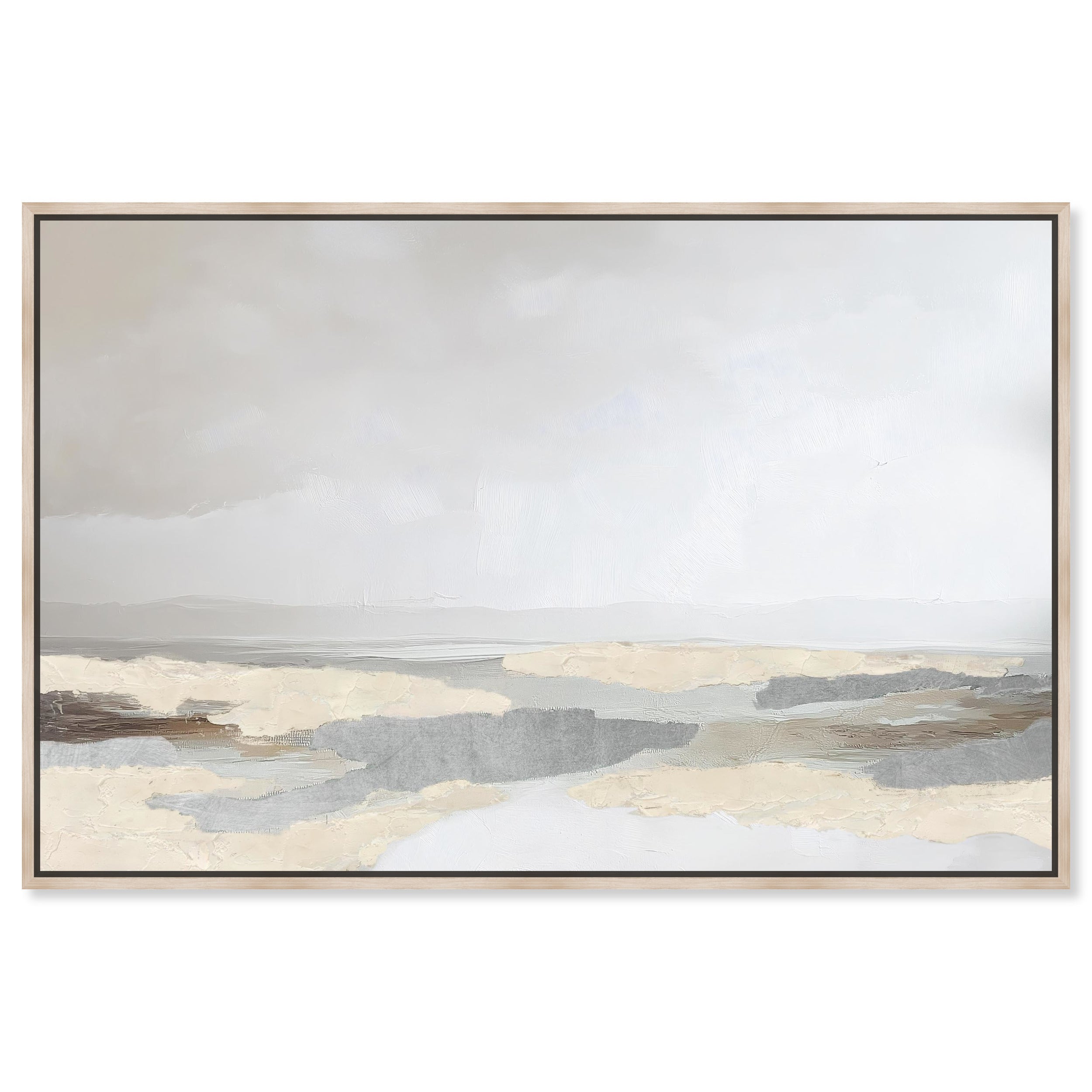 Interstellar Sands I - With Impasto and Silver Leaf