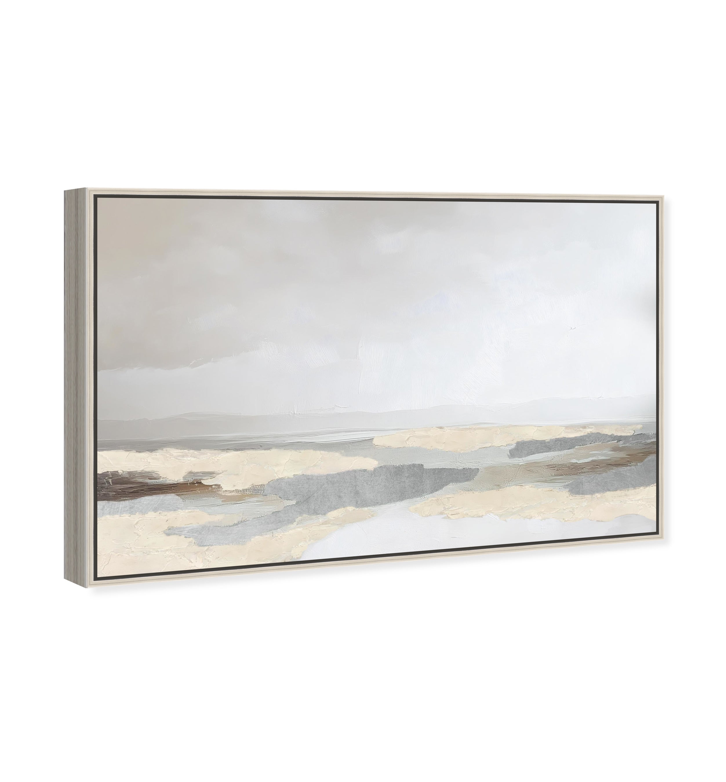 Interstellar Sands I - With Impasto and Silver Leaf