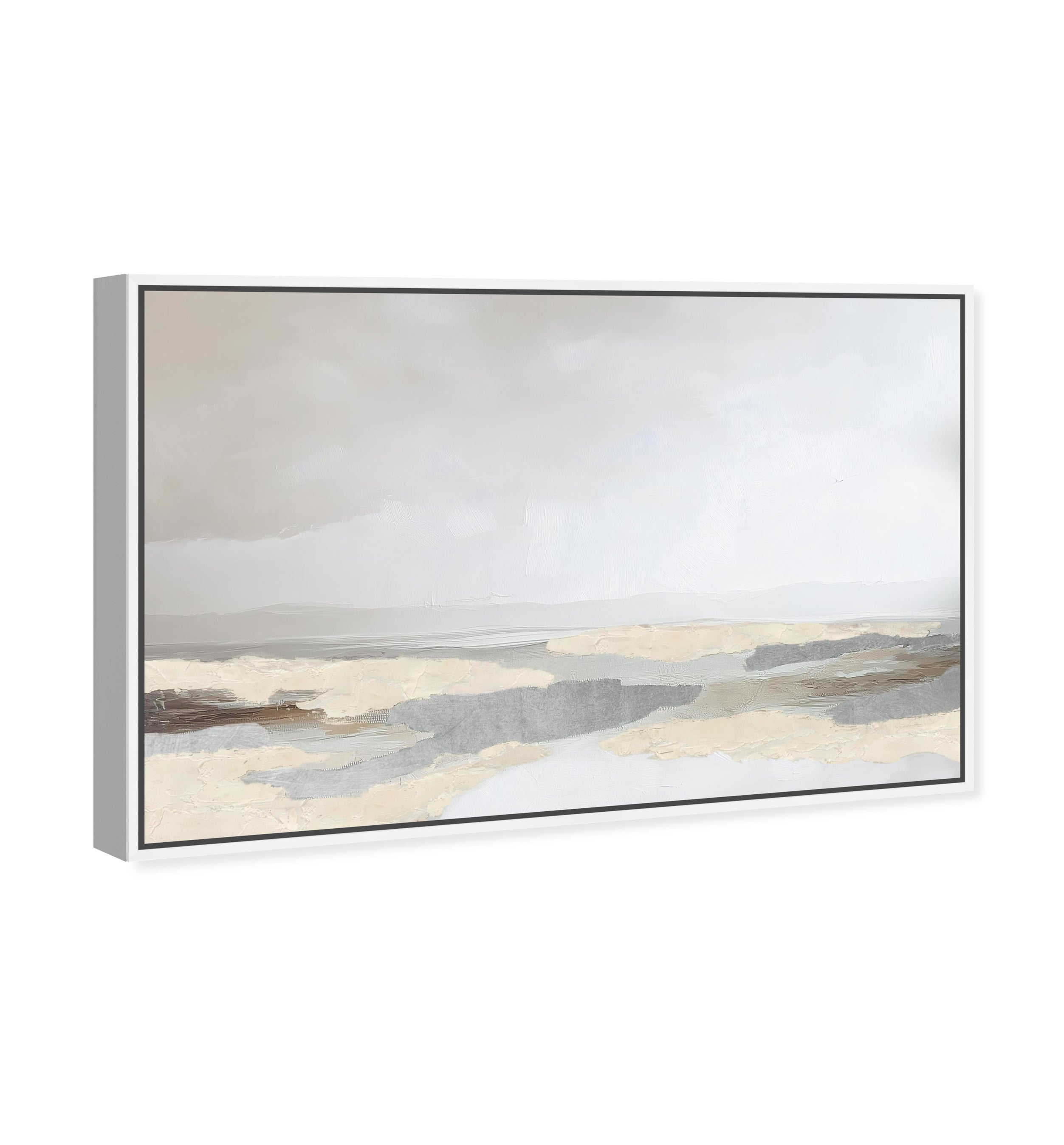 Interstellar Sands I - With Impasto and Silver Leaf