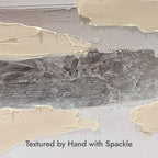 Interstellar Sands I - With Impasto and Silver Leaf