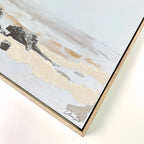 Interstellar Sands II - With Impasto and Silver Leaf