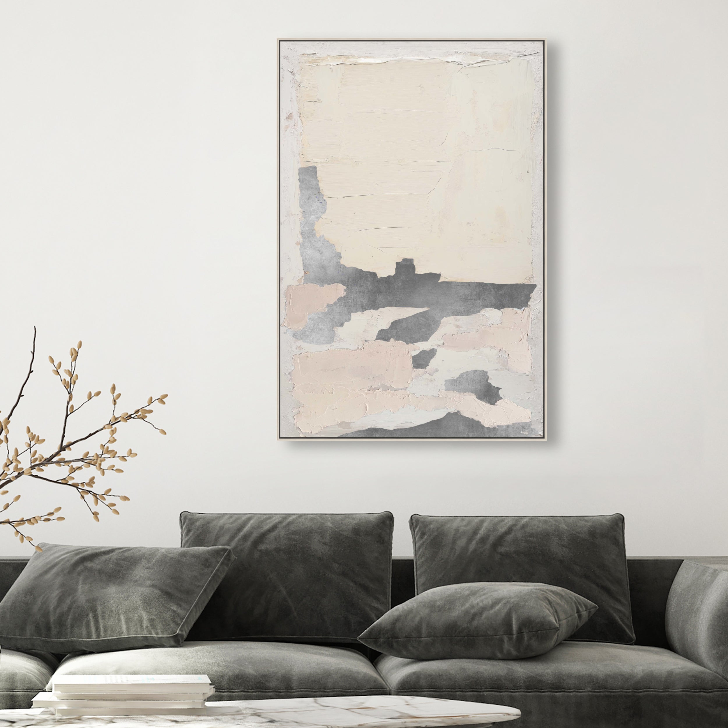 Wallborn II - With Impasto and Silver Leaf