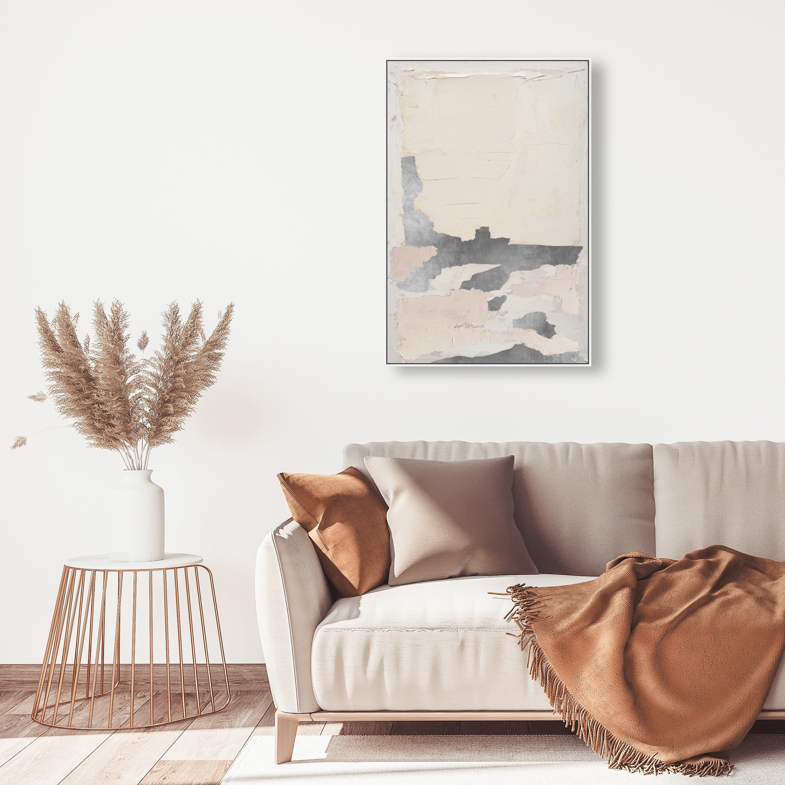 Wallborn II - With Impasto and Silver Leaf