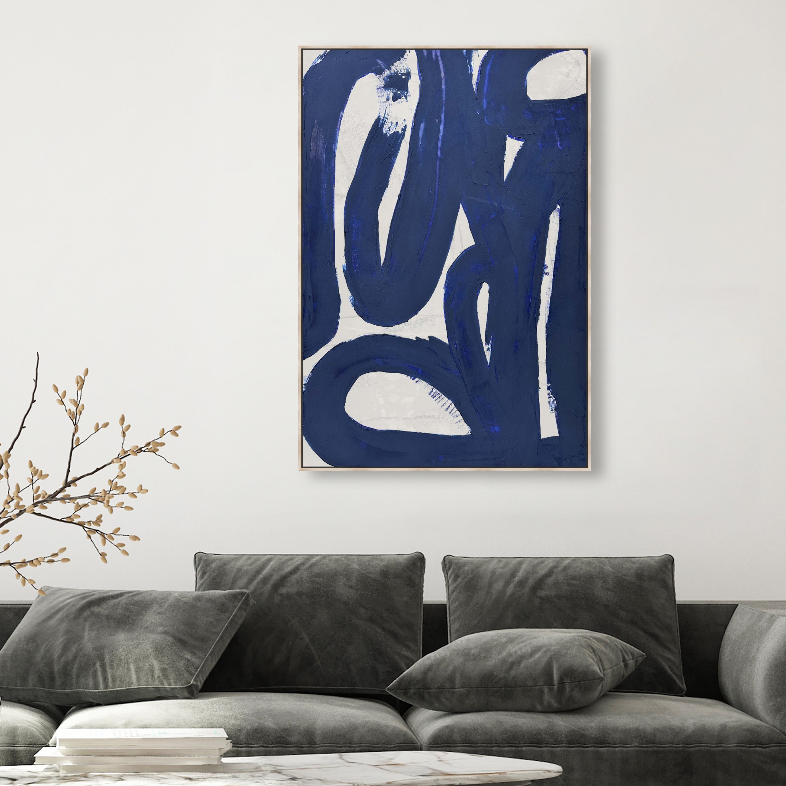 Blue 4 1 - With Impasto Paint Texture