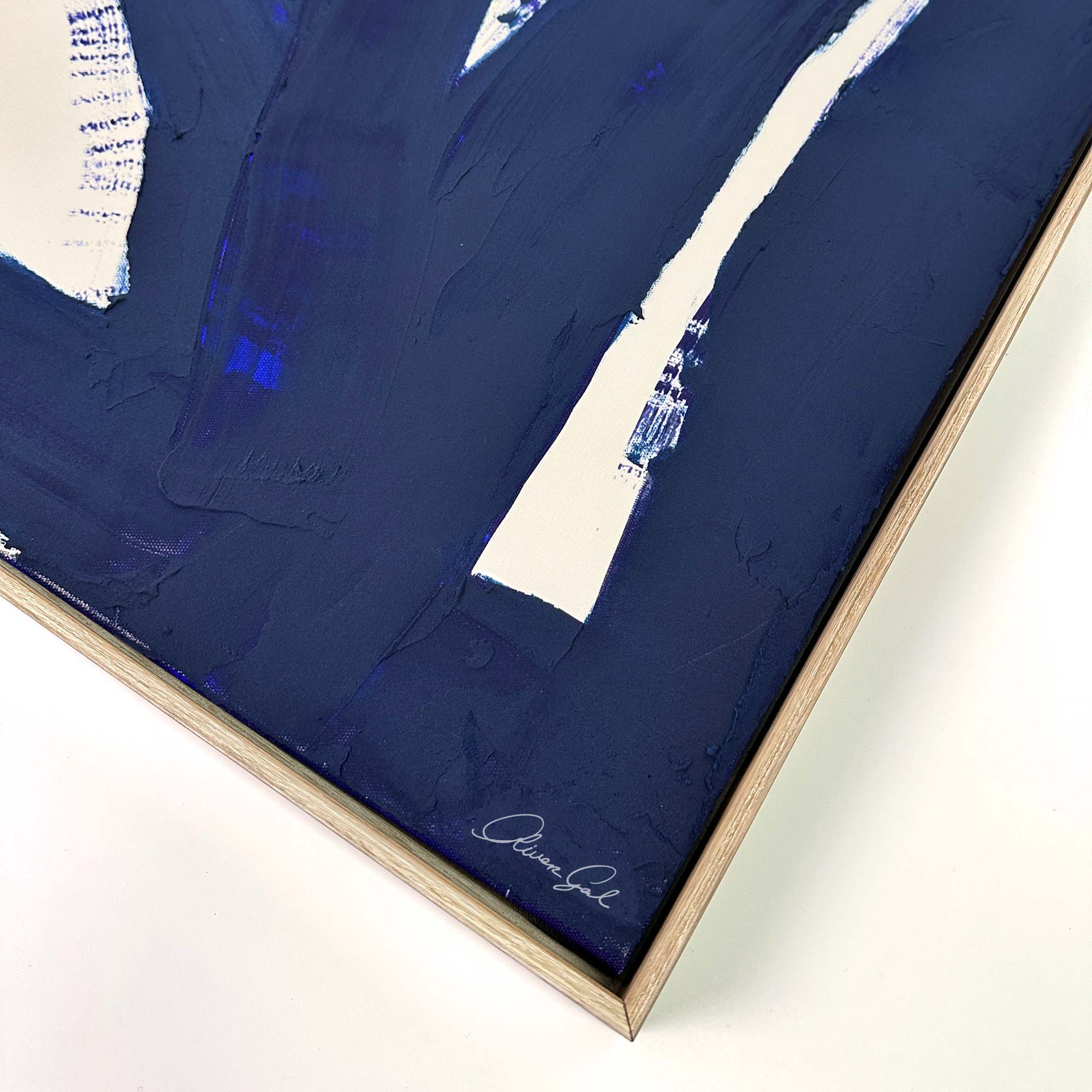 Blue 4 1 - With Impasto Paint Texture