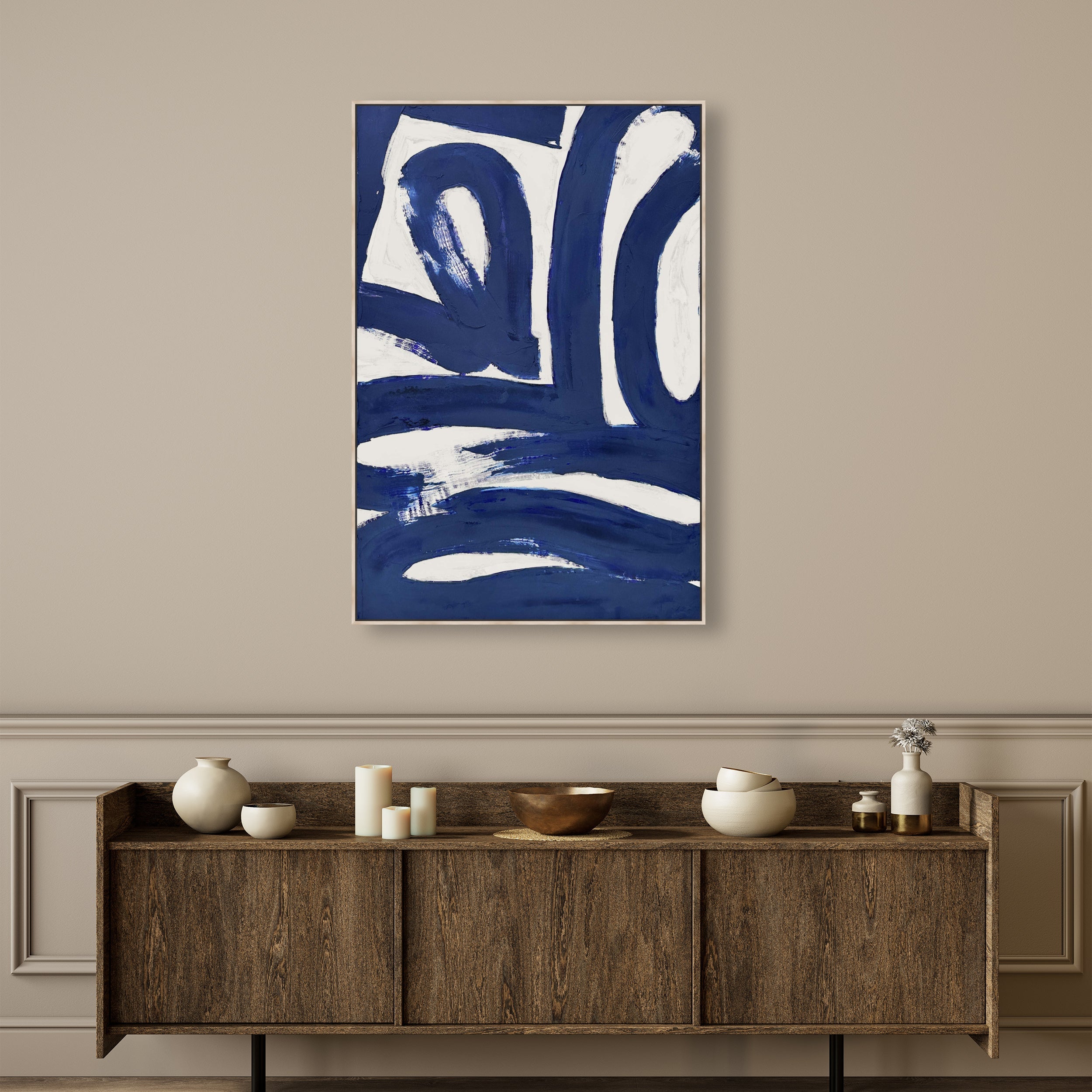 Blue 4 - With Impasto Paint Texture