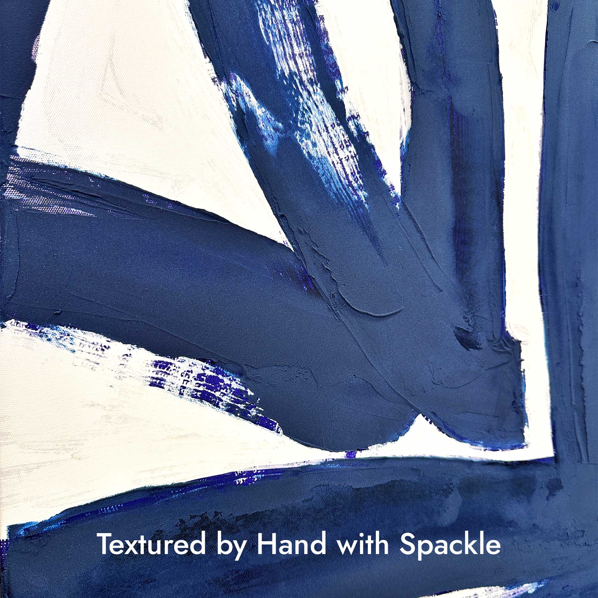 Blue 4 - With Impasto Paint Texture