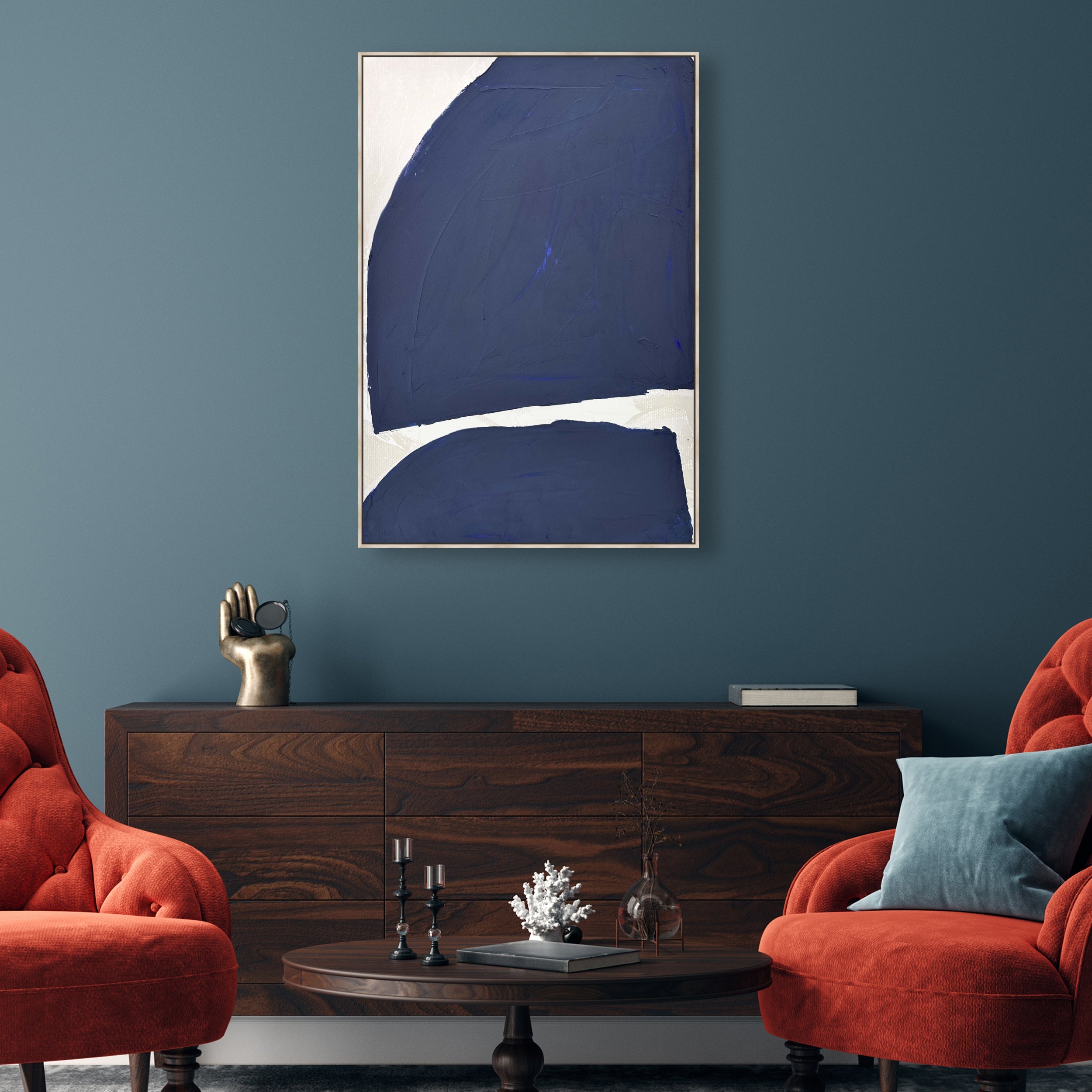 Blue 5 - With Impasto Paint Texture