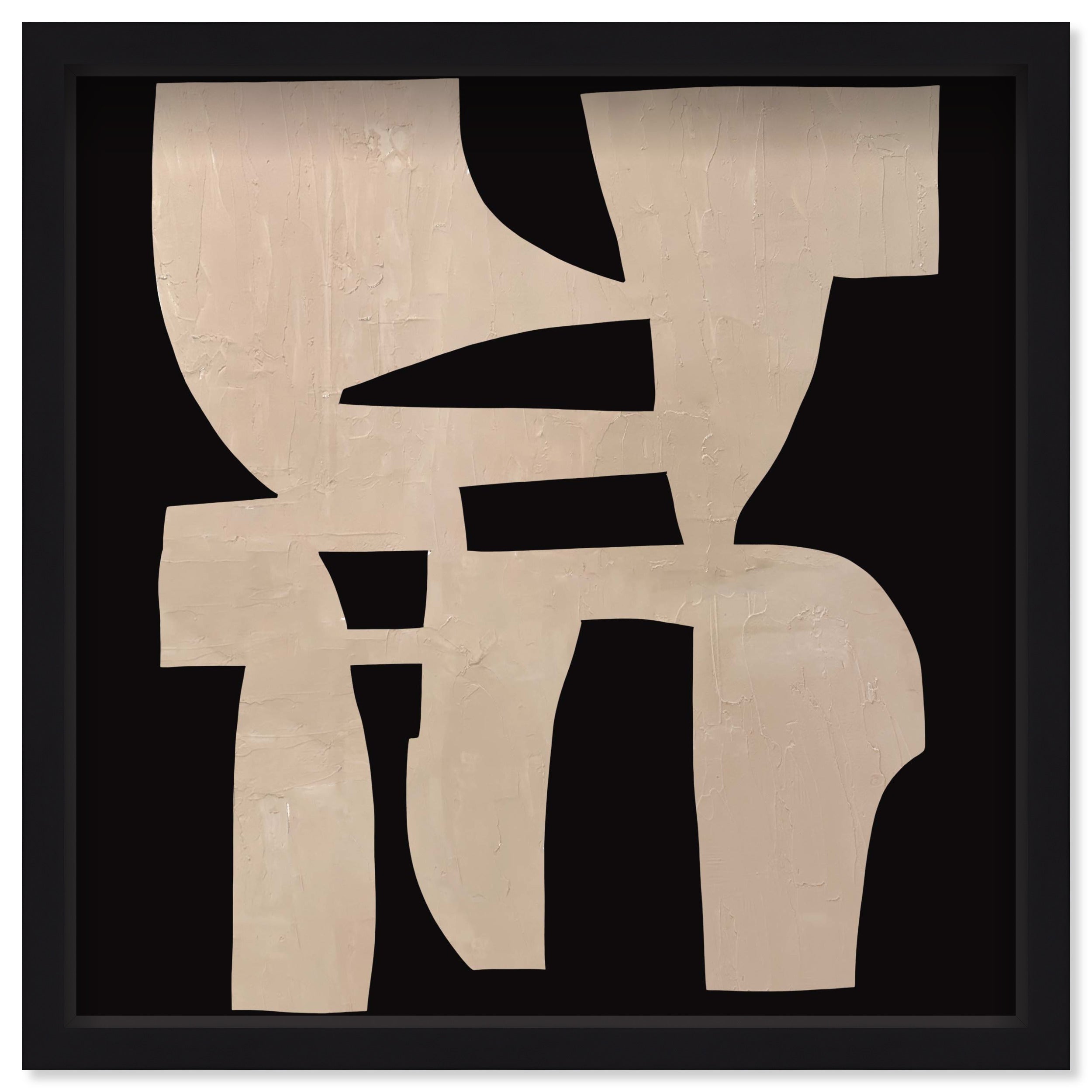 Monochrome Puzzle - Sculptural 3D Wall Decor