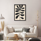 Fronds of Nightfall III - Sculptural 3D Wall Decor