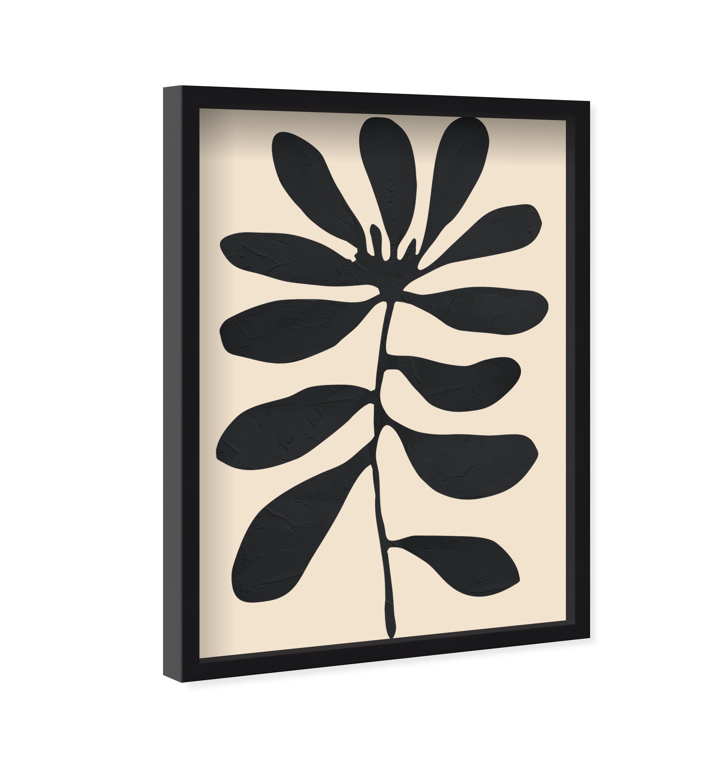 Fronds of Nightfall III - Sculptural 3D Wall Decor