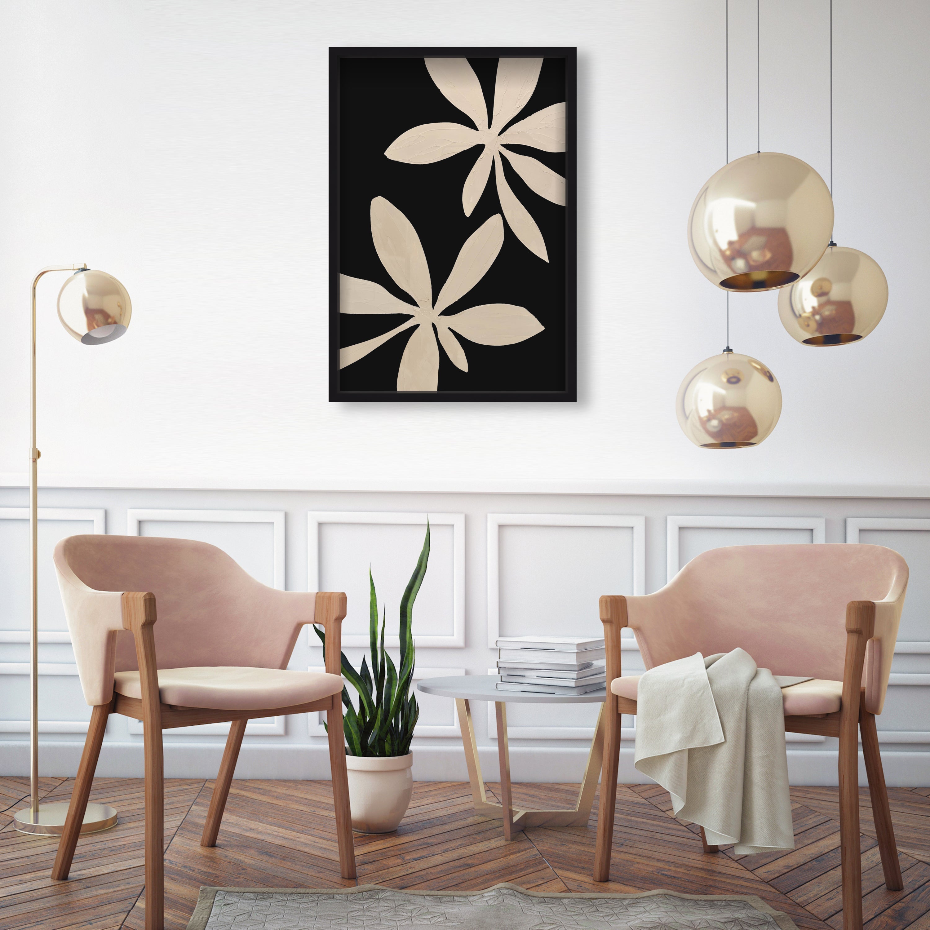 Dark Dahlia III - Sculptural 3D Wall Decor Secondary image