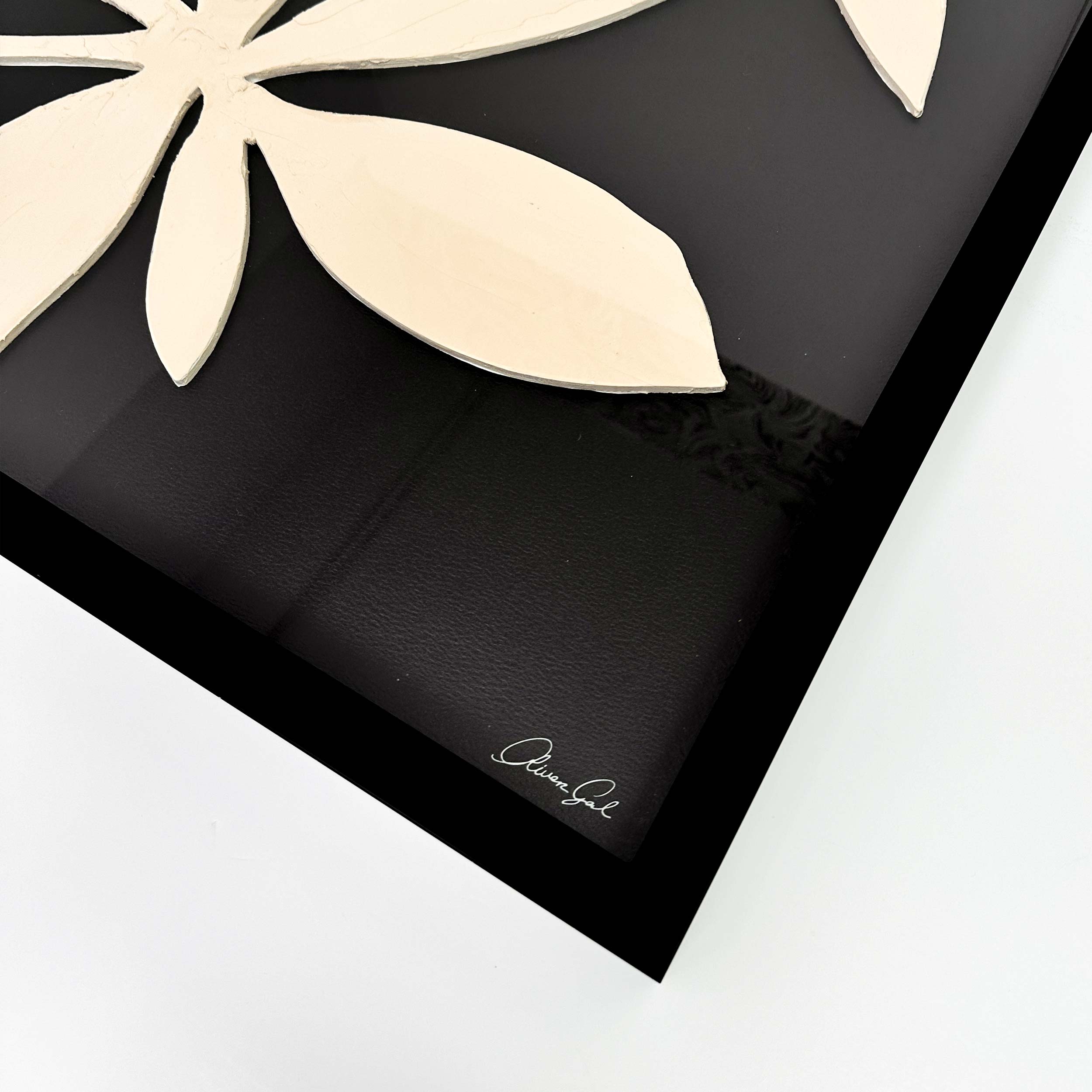 Dark Dahlia III - Sculptural 3D Wall Decor