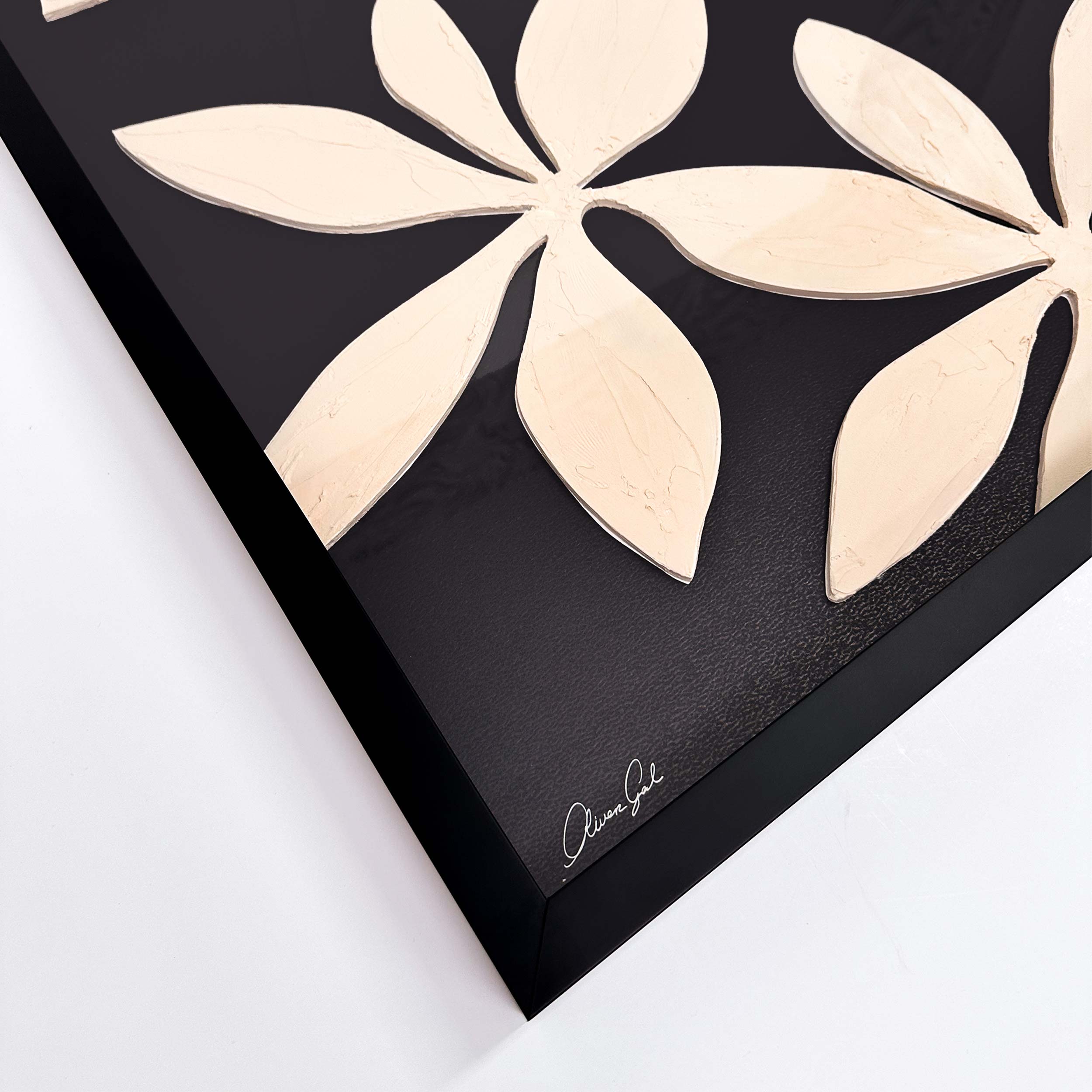 Dark Dahlia II - Sculptural 3D Wall Decor