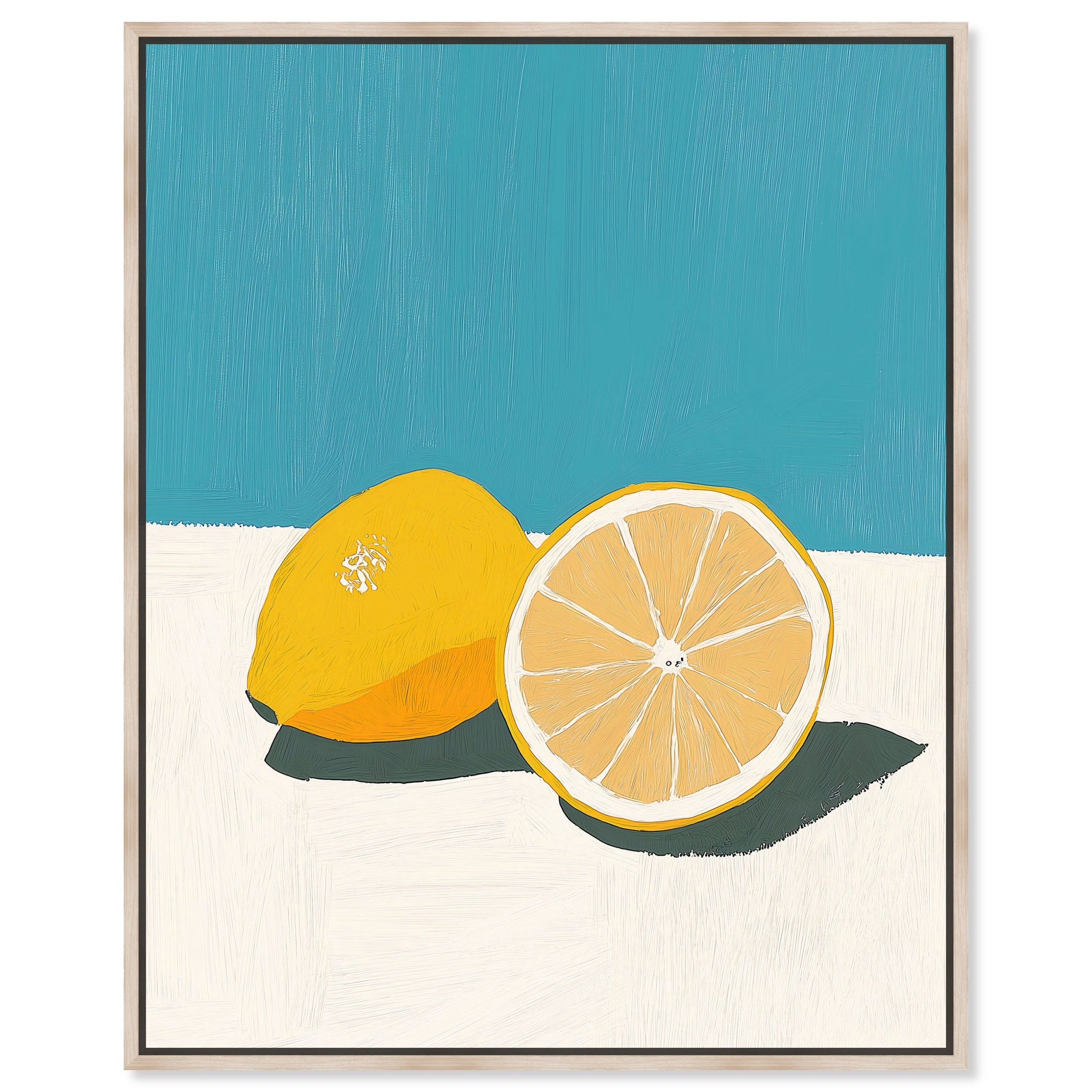 Lemon Gleam - Framed Acrylic Sculpture Main image