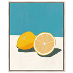 Lemon Gleam - Framed Acrylic Sculpture