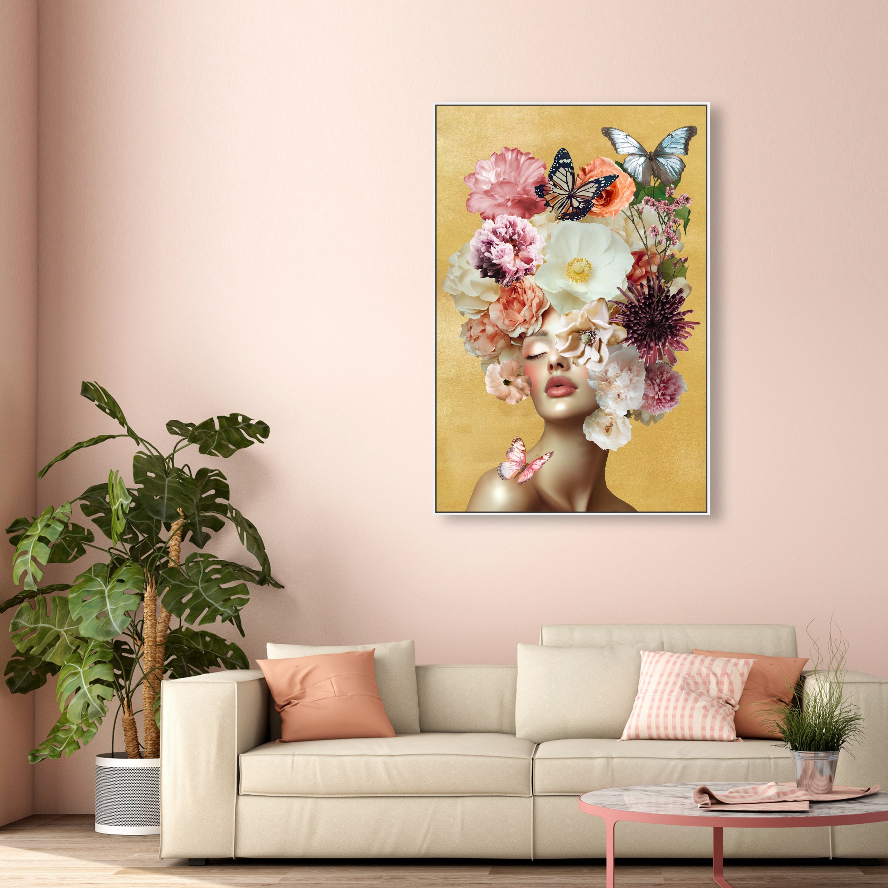 Butterfly Lover II | Hand Embellished Gold Leaf Art