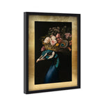Peacock's Crown II - With Hand-Applied Gold Leaf & Glitter