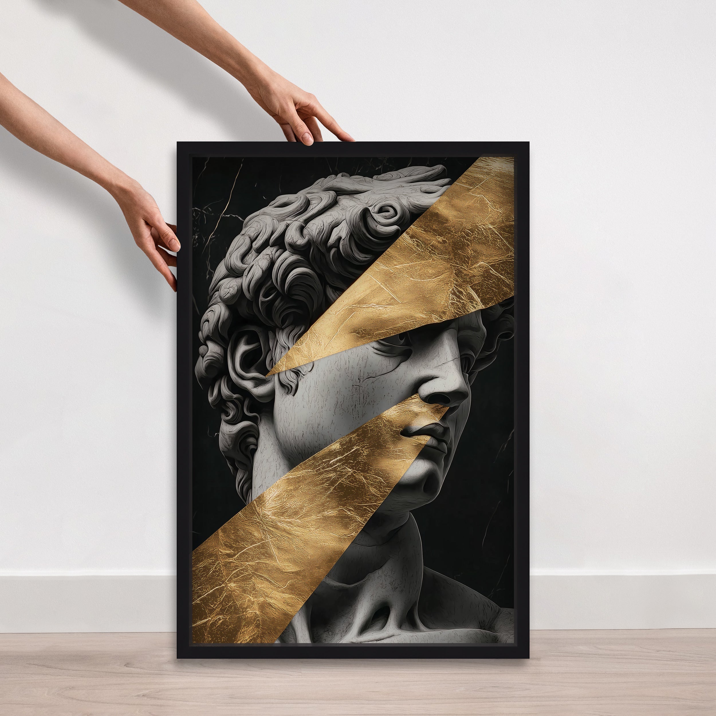 Statue Statues II - With Hand-Applied Gold Leaf