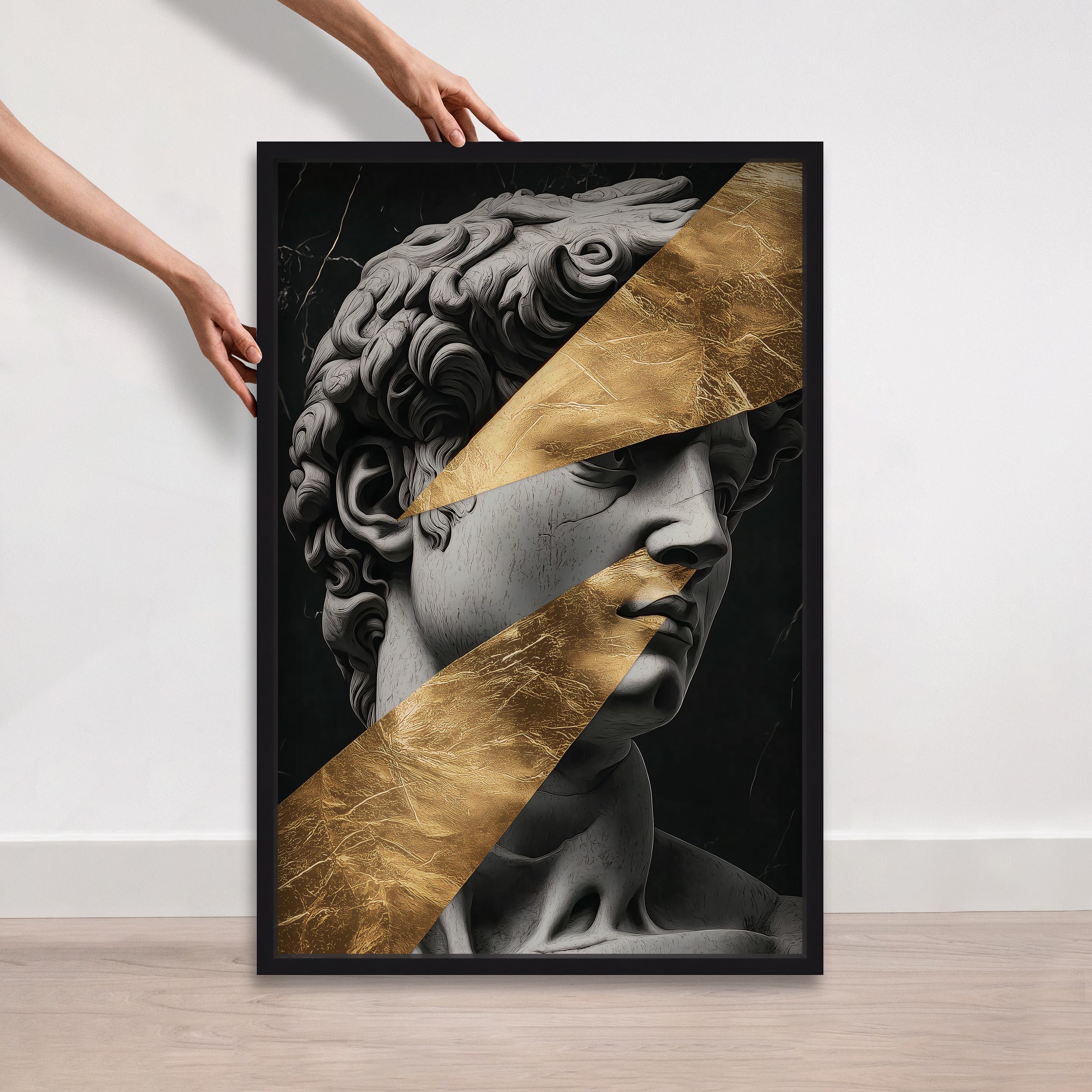 Statue Statues II - With Hand-Applied Gold Leaf