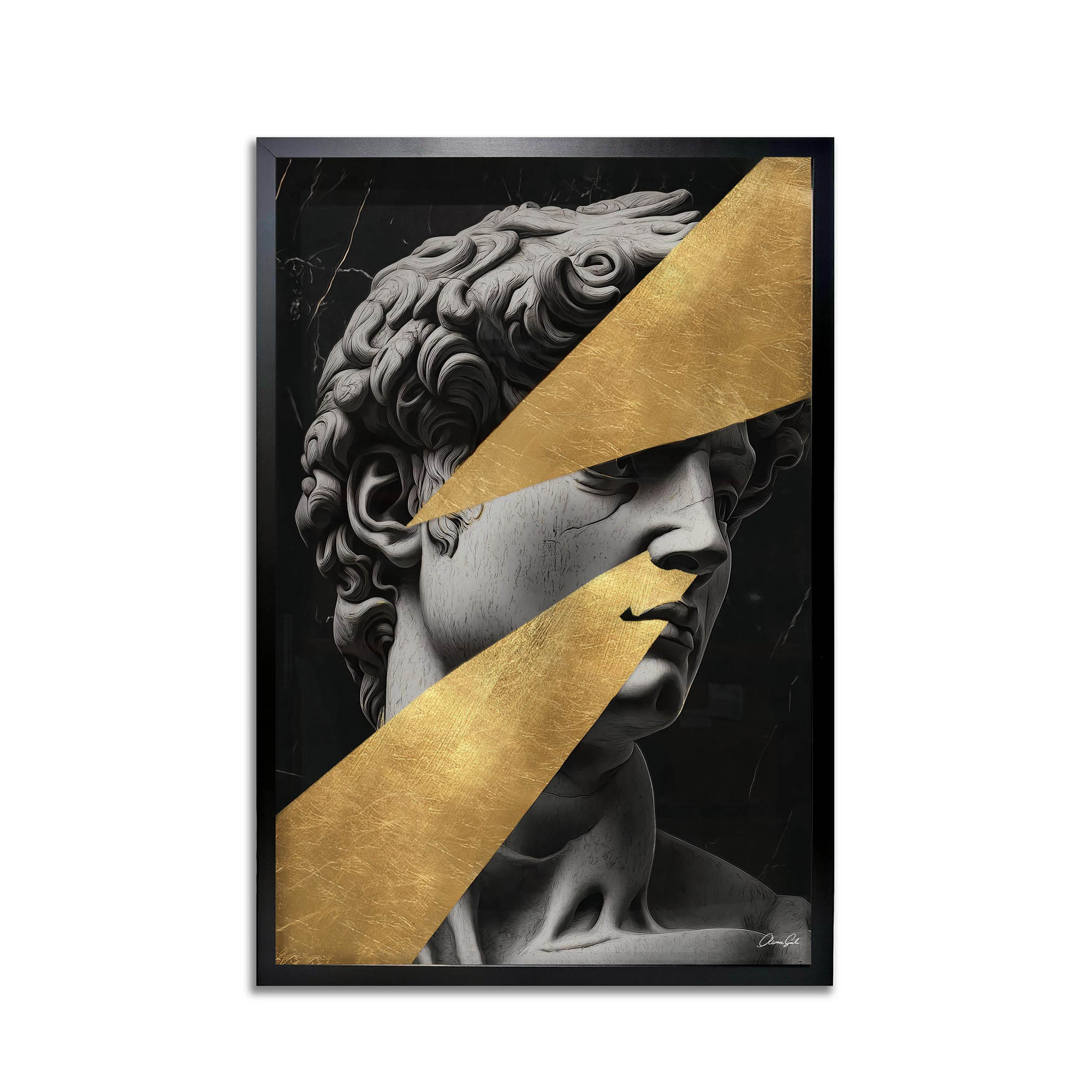 Statue Statues II - With Hand-Applied Gold Leaf