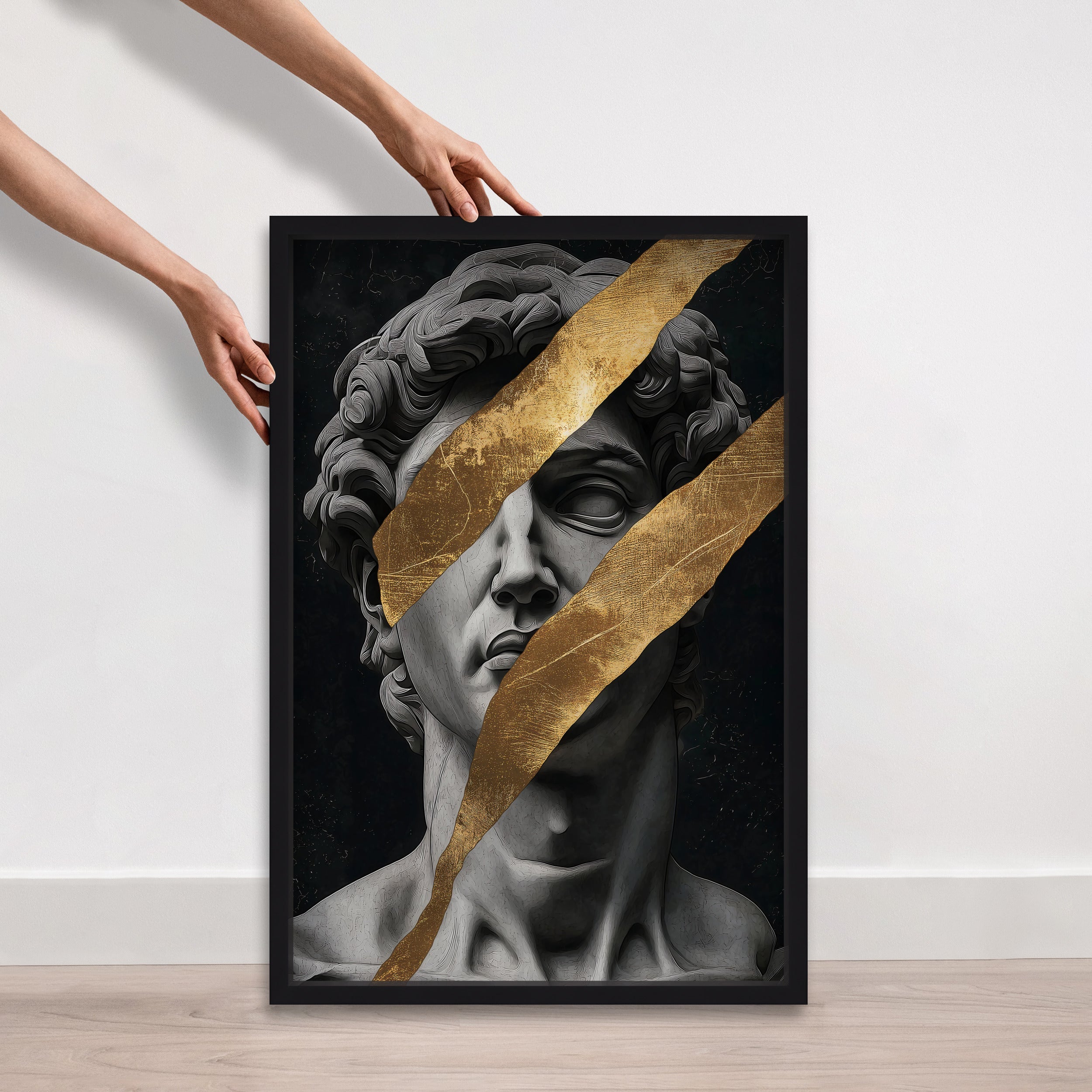 Statue Statues I - With Hand-Applied Gold Leaf