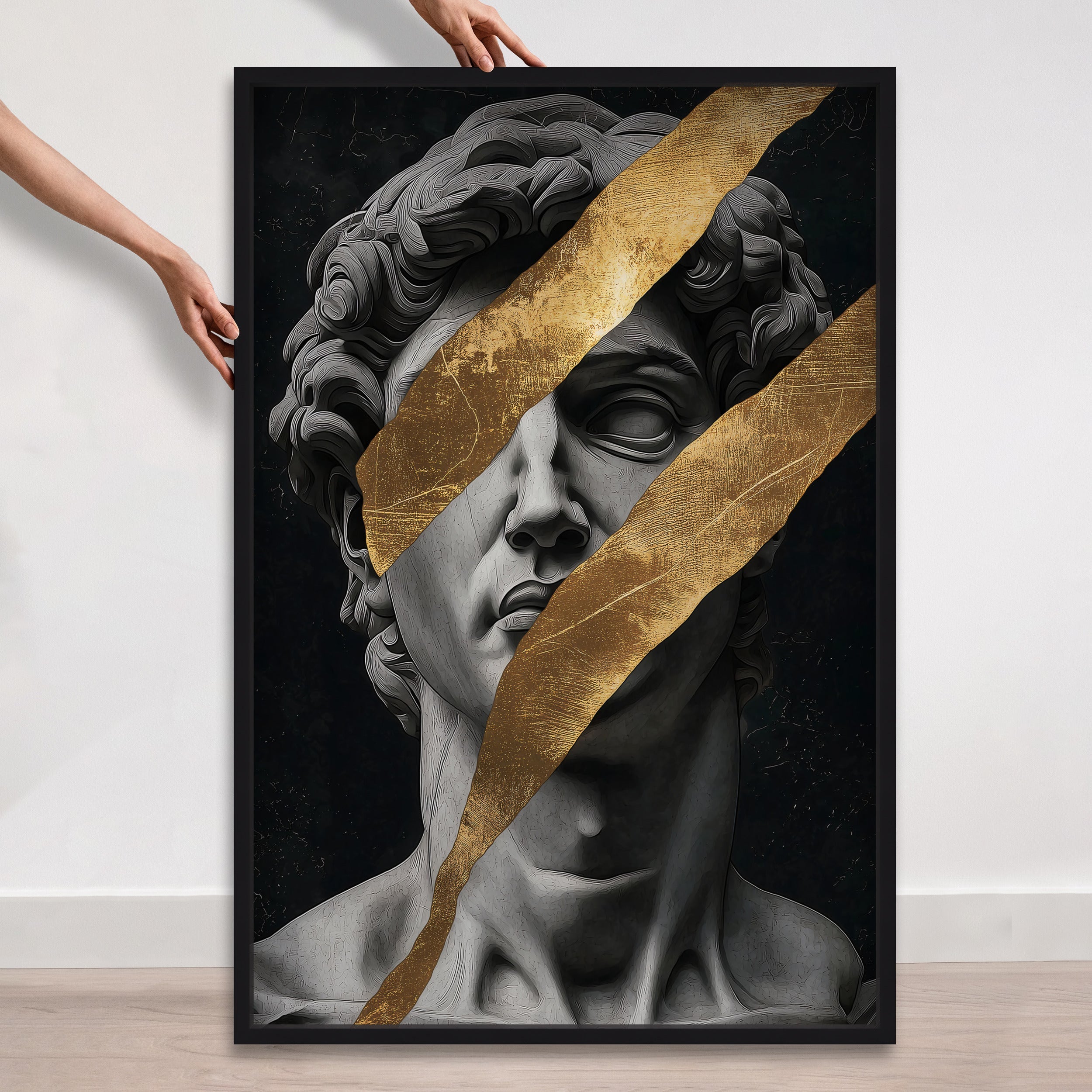Statue Statues I - With Hand-Applied Gold Leaf