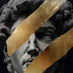 Statue Statues I - With Hand-Applied Gold Leaf