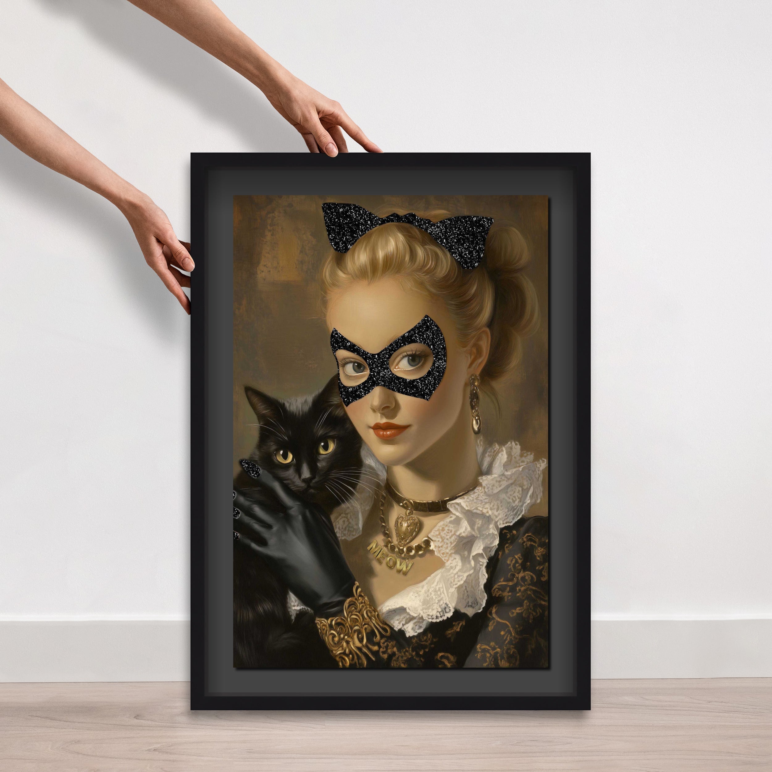 Cat Hero Lady - With Glitter