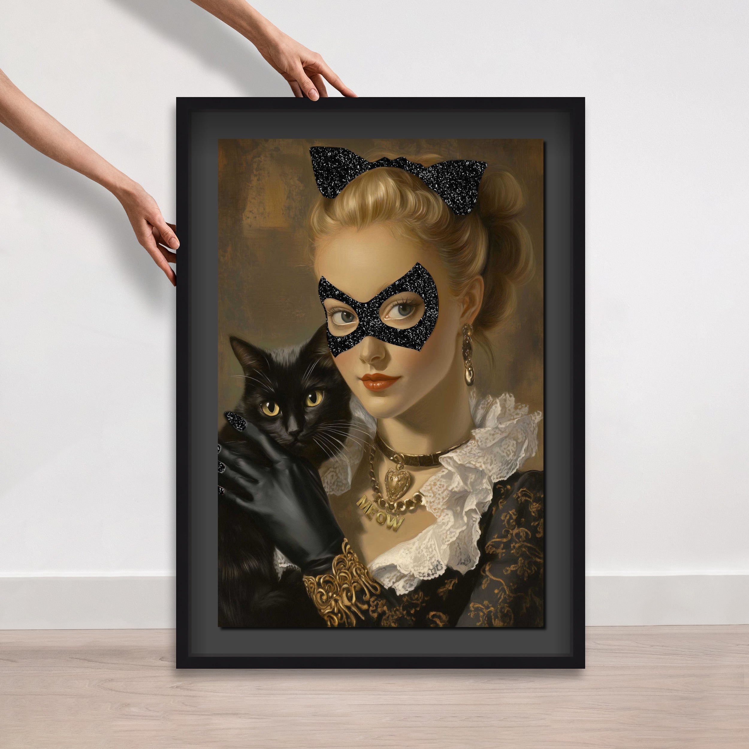 Cat Hero Lady - With Glitter