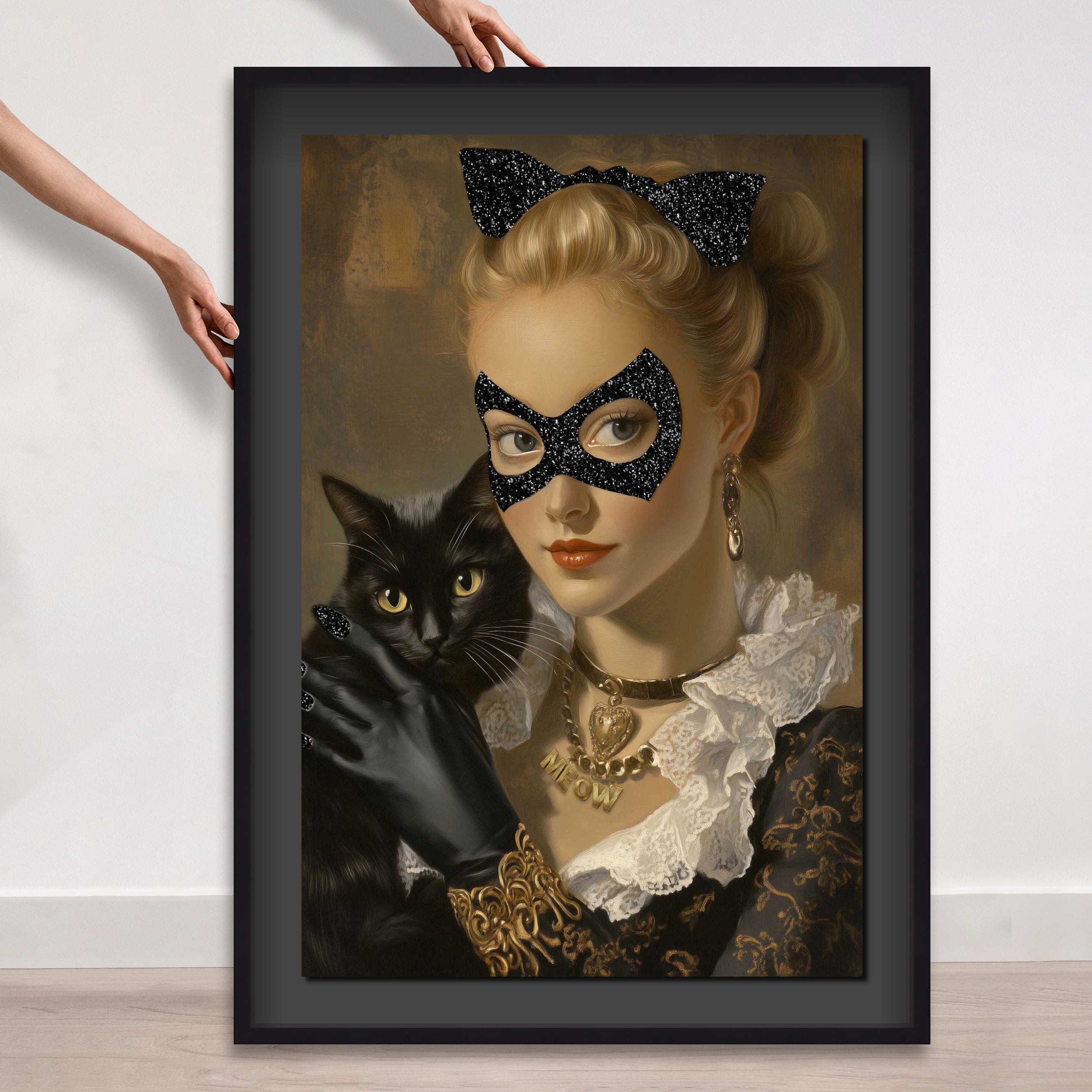 Cat Hero Lady - With Glitter