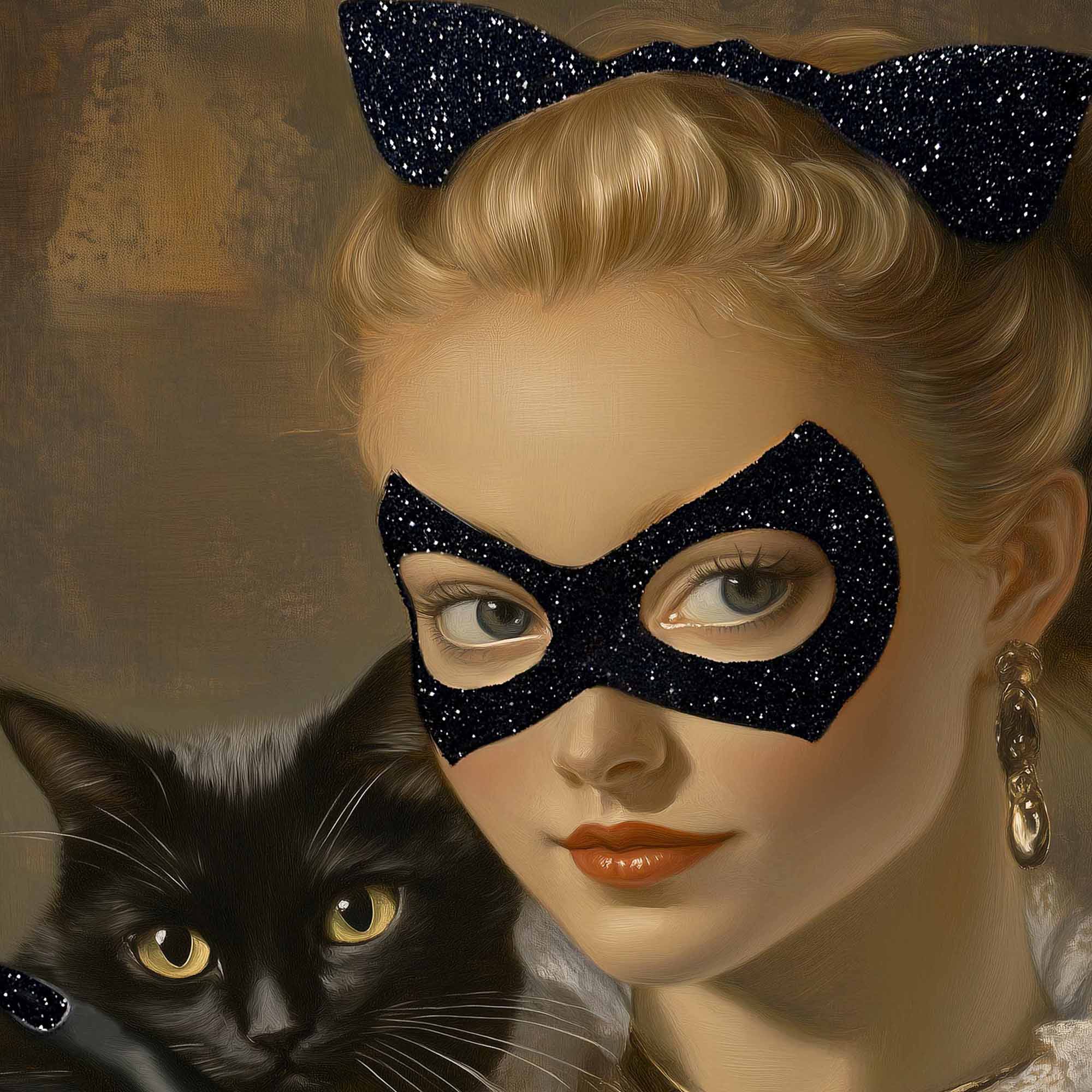 Cat Hero Lady - With Glitter