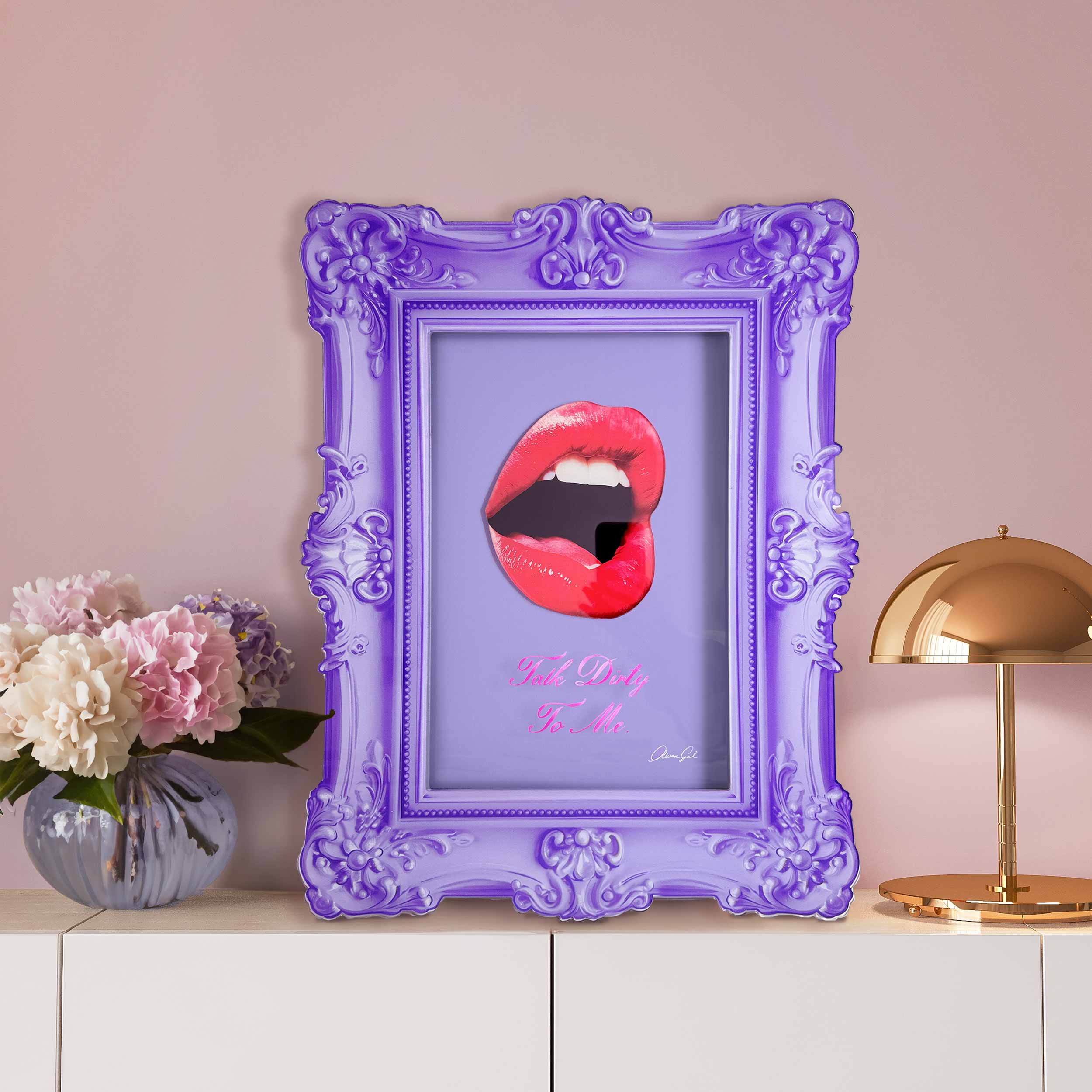 RococoPop Lips | Acrylic Sculpture Secondary image