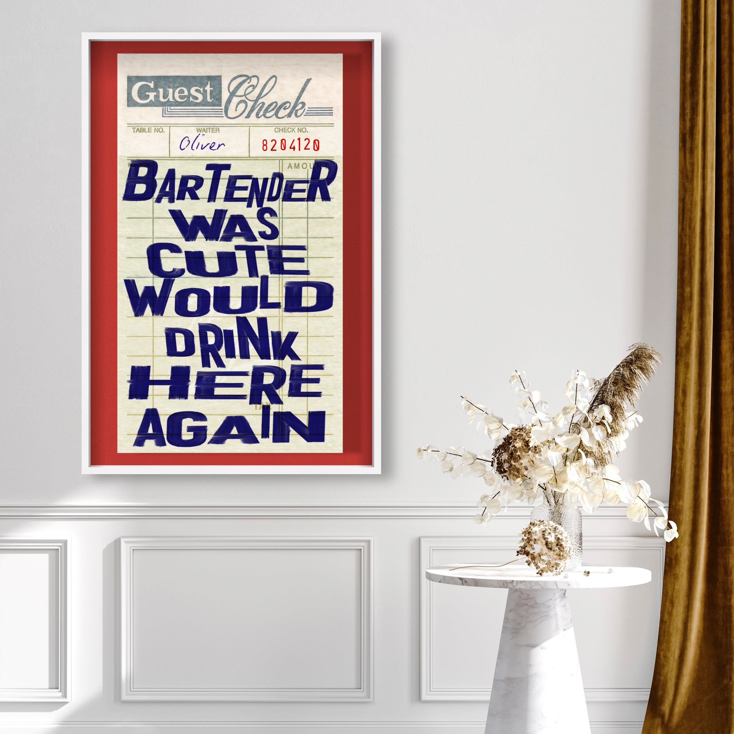 Bartender Check | Limited Edition