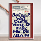 Bartender Check | Limited Edition