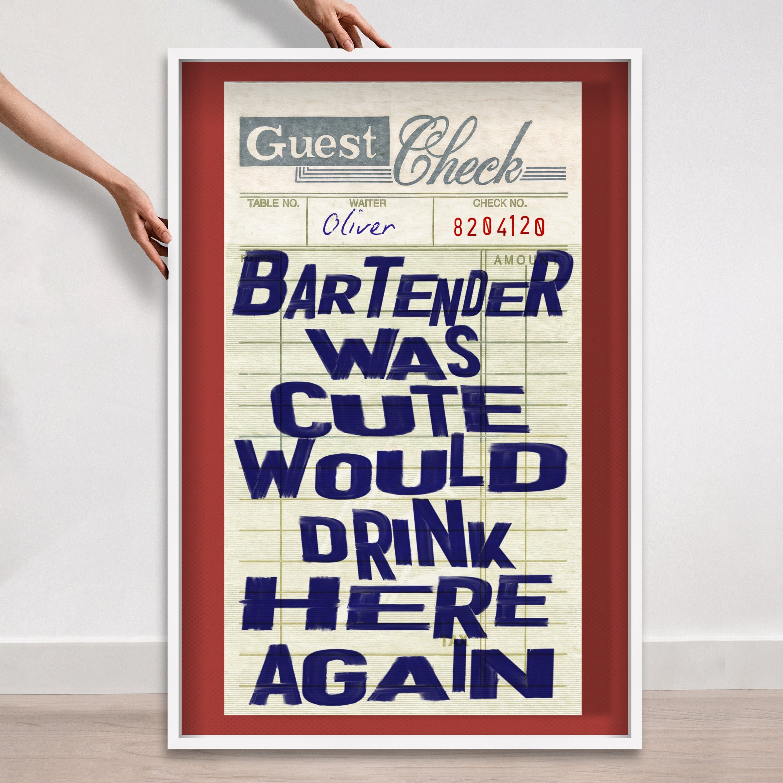 Bartender Check | Limited Edition