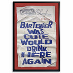 Bartender Check | Limited Edition