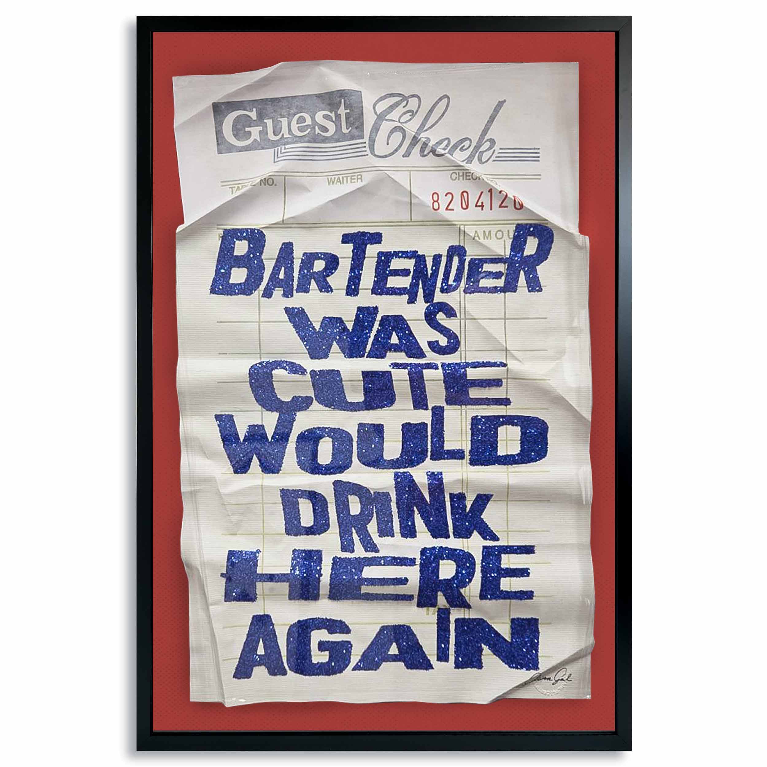 Bartender Check | Limited Edition