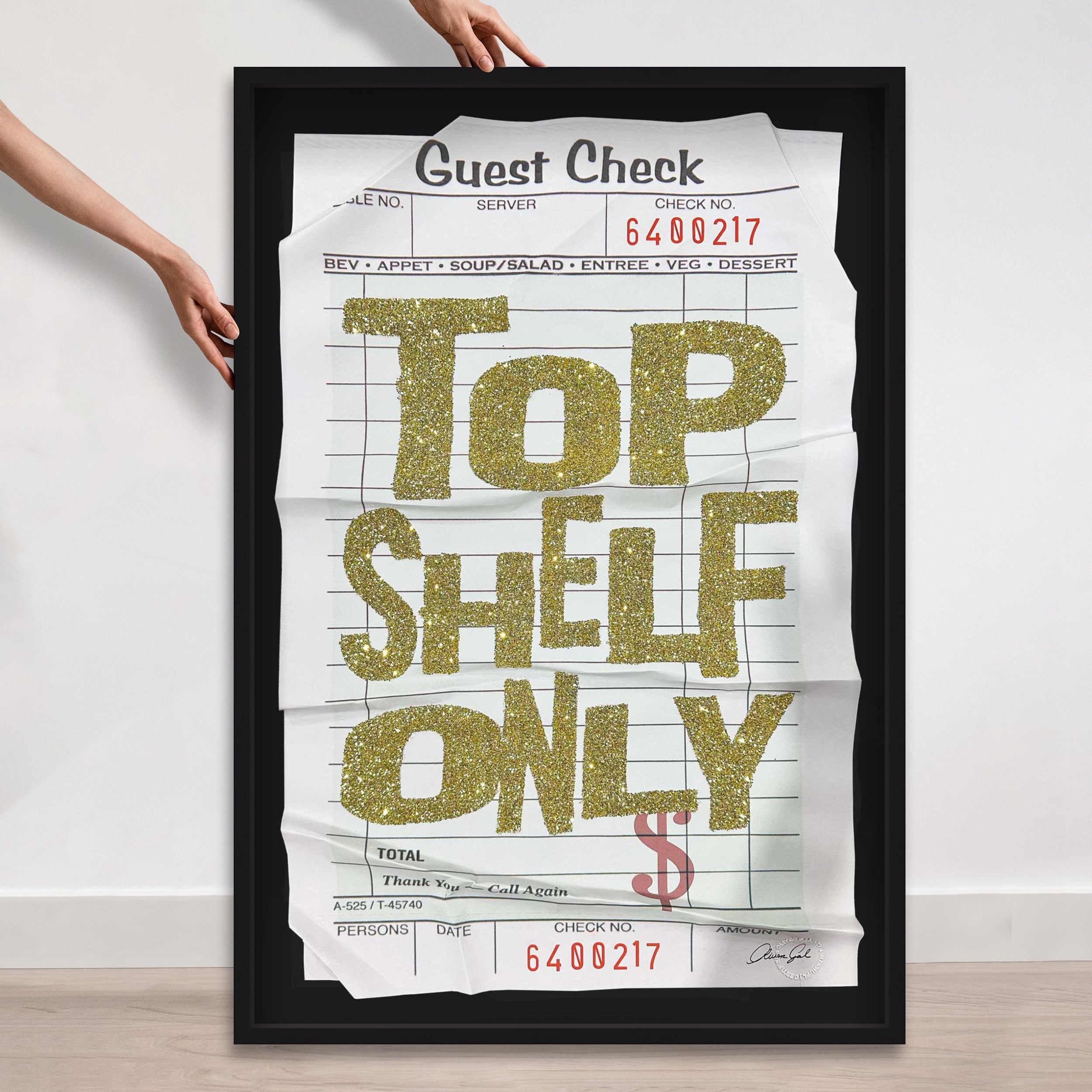 Top Shelf Gold Check | Limited Edition
