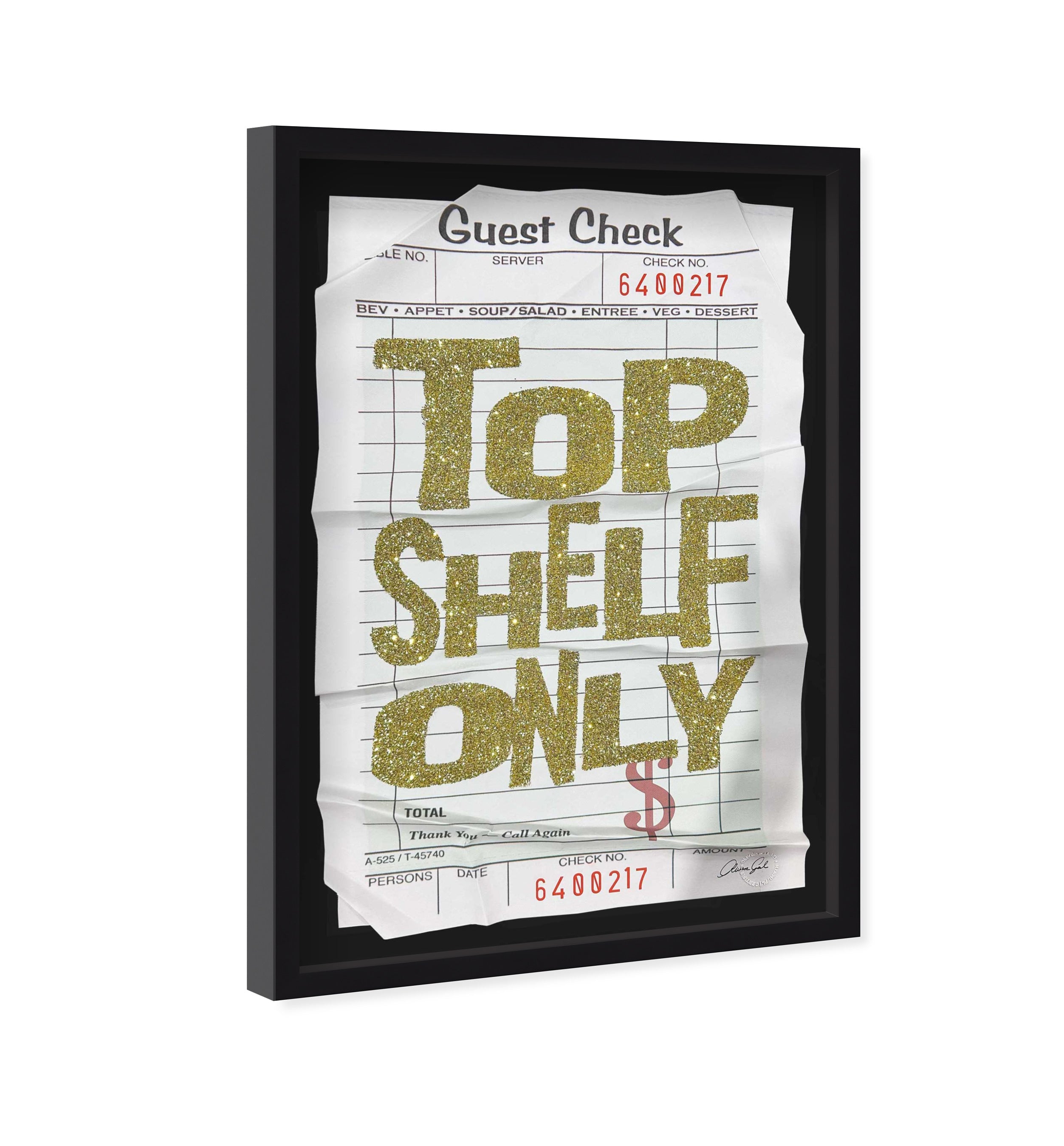Top Shelf Gold Check | Limited Edition Secondary image