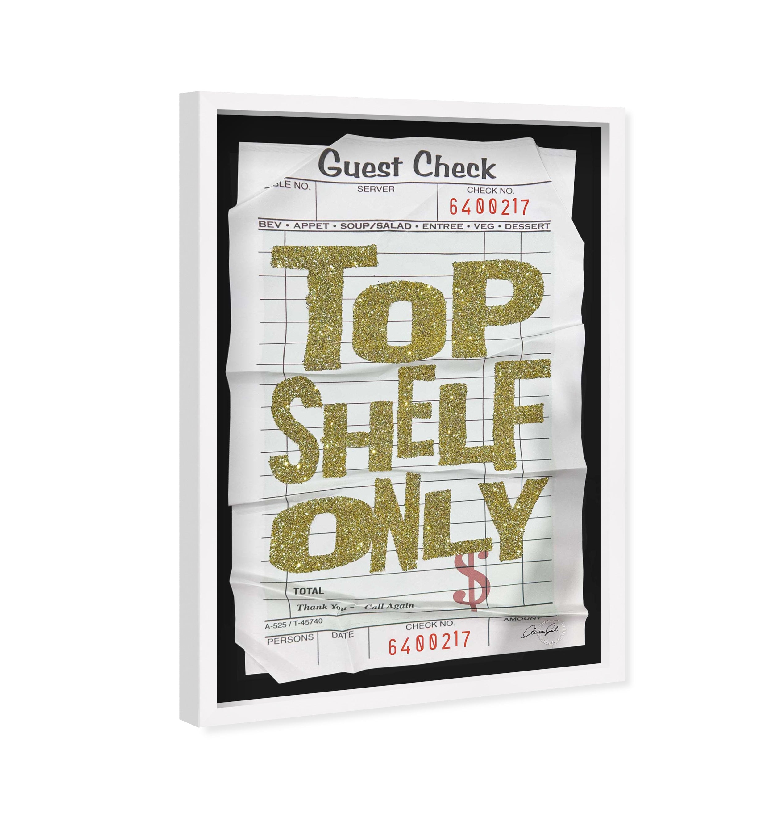 Top Shelf Gold Check | Limited Edition