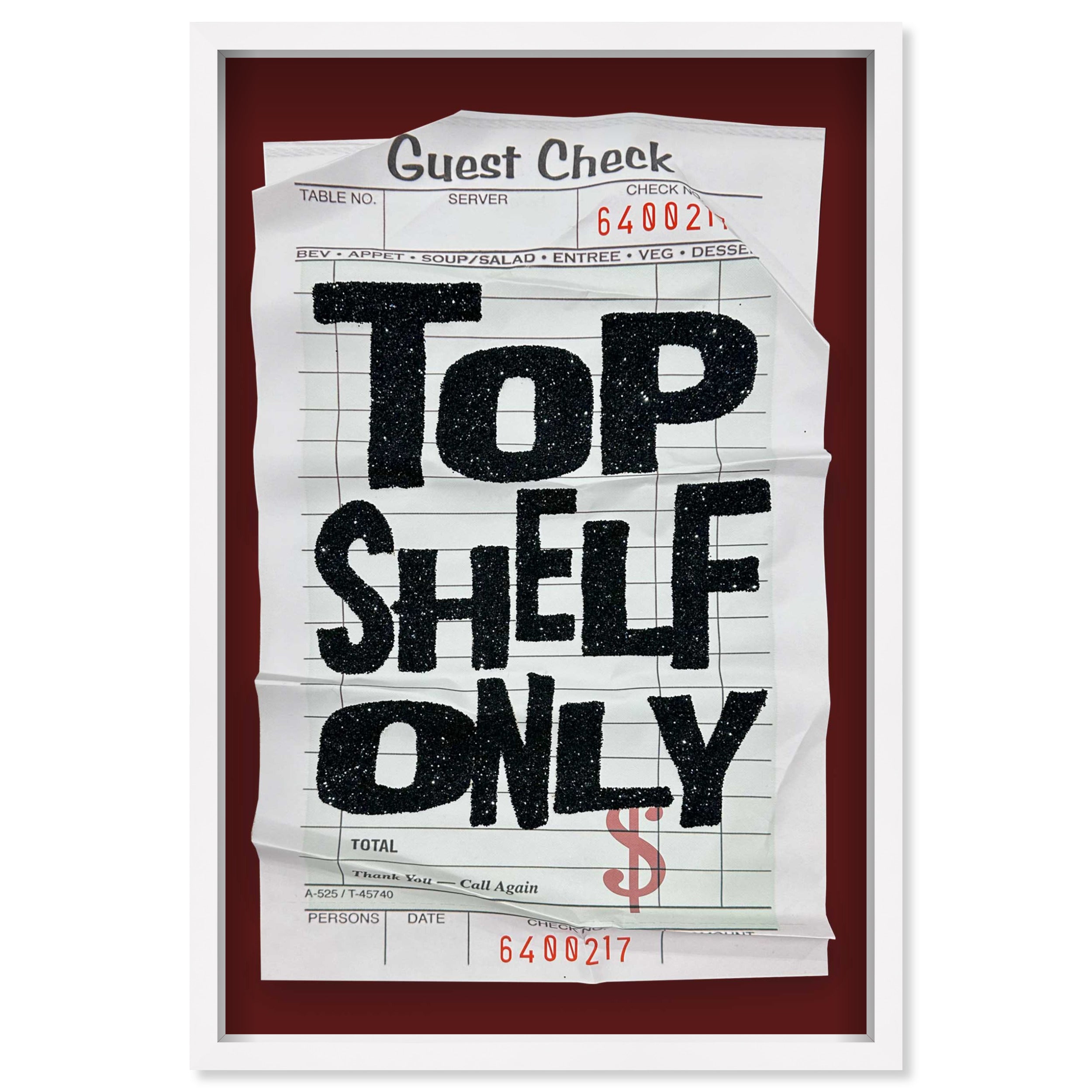 Top Shelf Red Check | Limited Edition