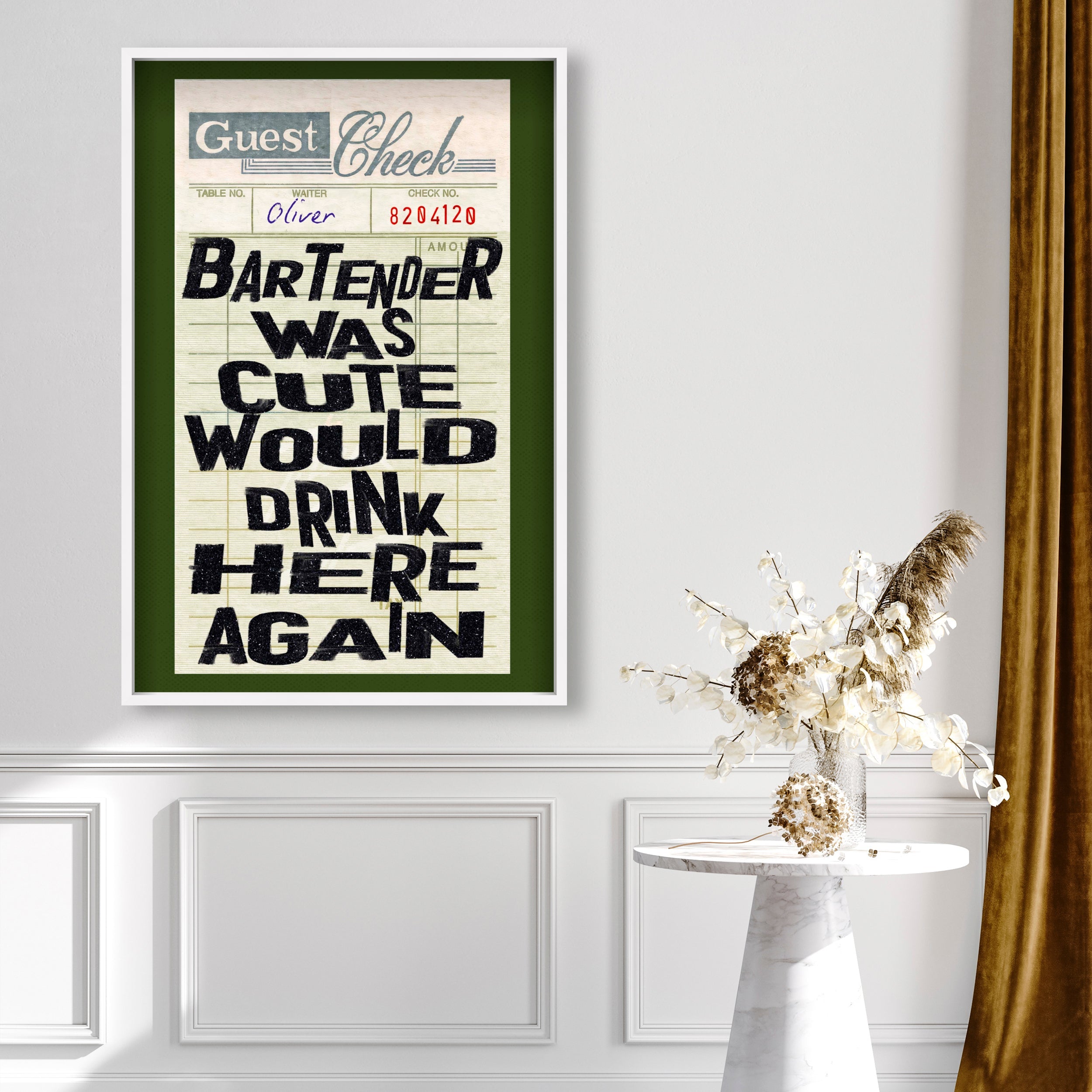 Bartender II Check Please | Limited Edition