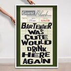 Bartender II Check Please | Limited Edition