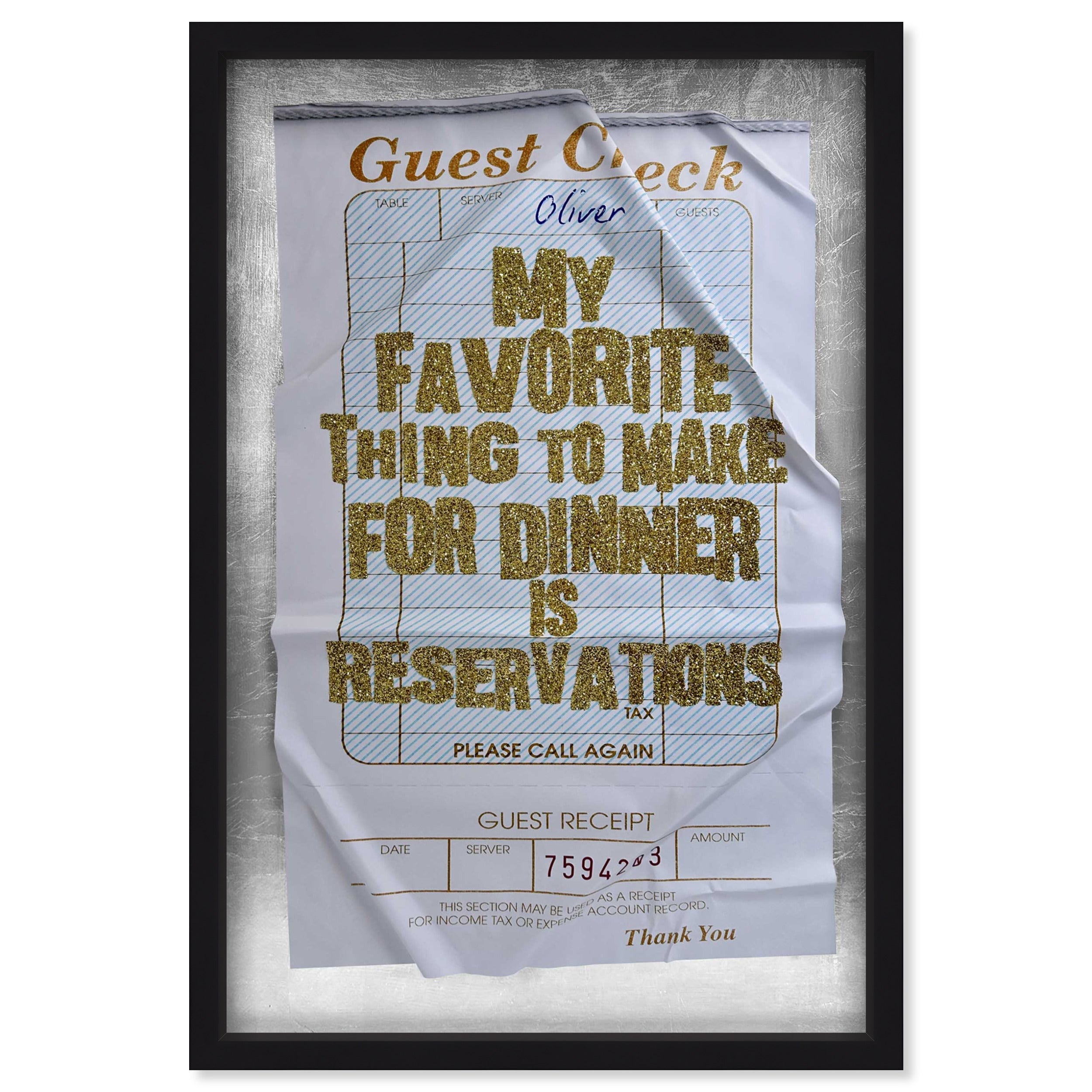 Reservations II Check | Limited Edition Main image