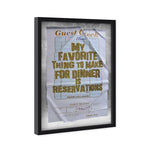 Reservations II Check | Limited Edition