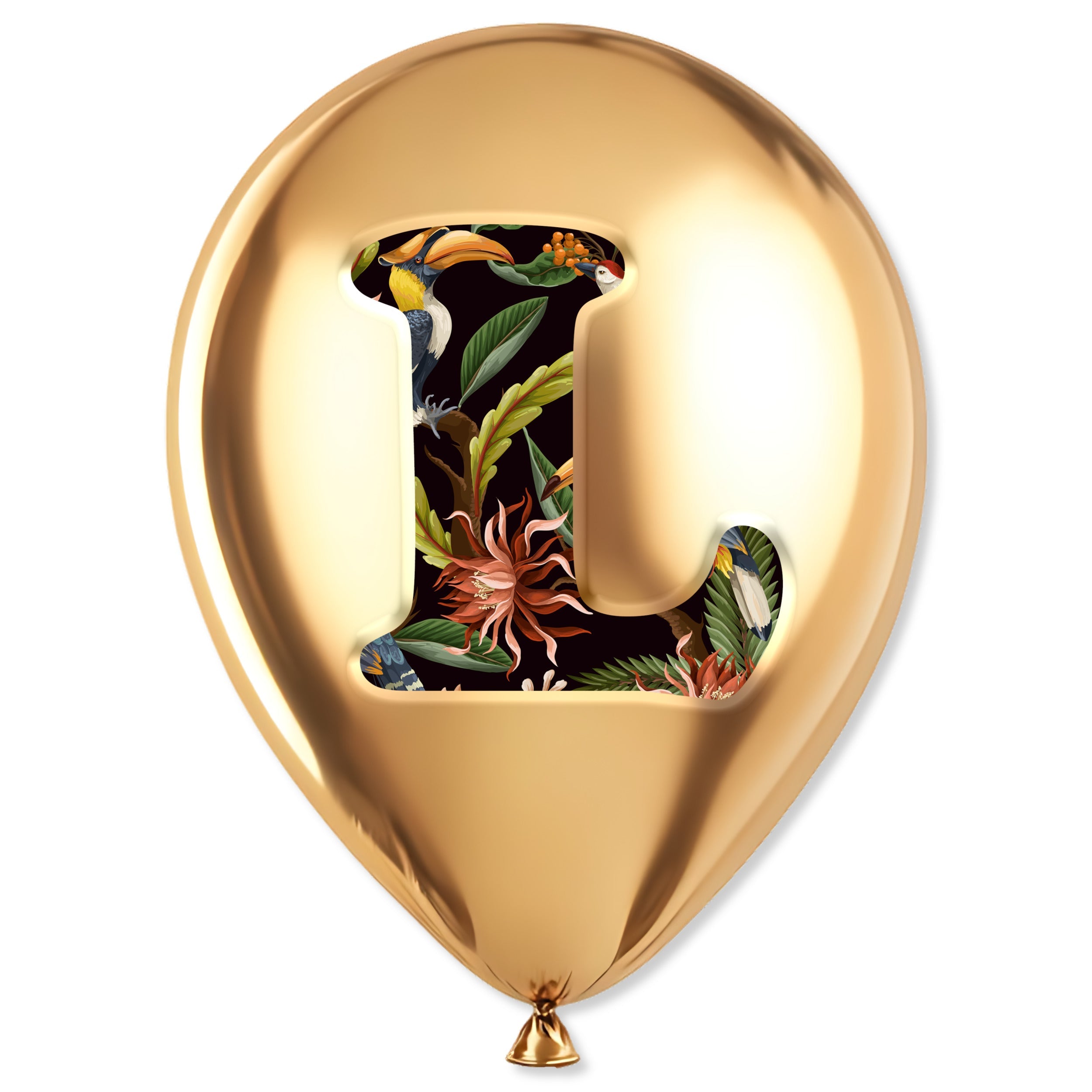Gold Monogram Balloon