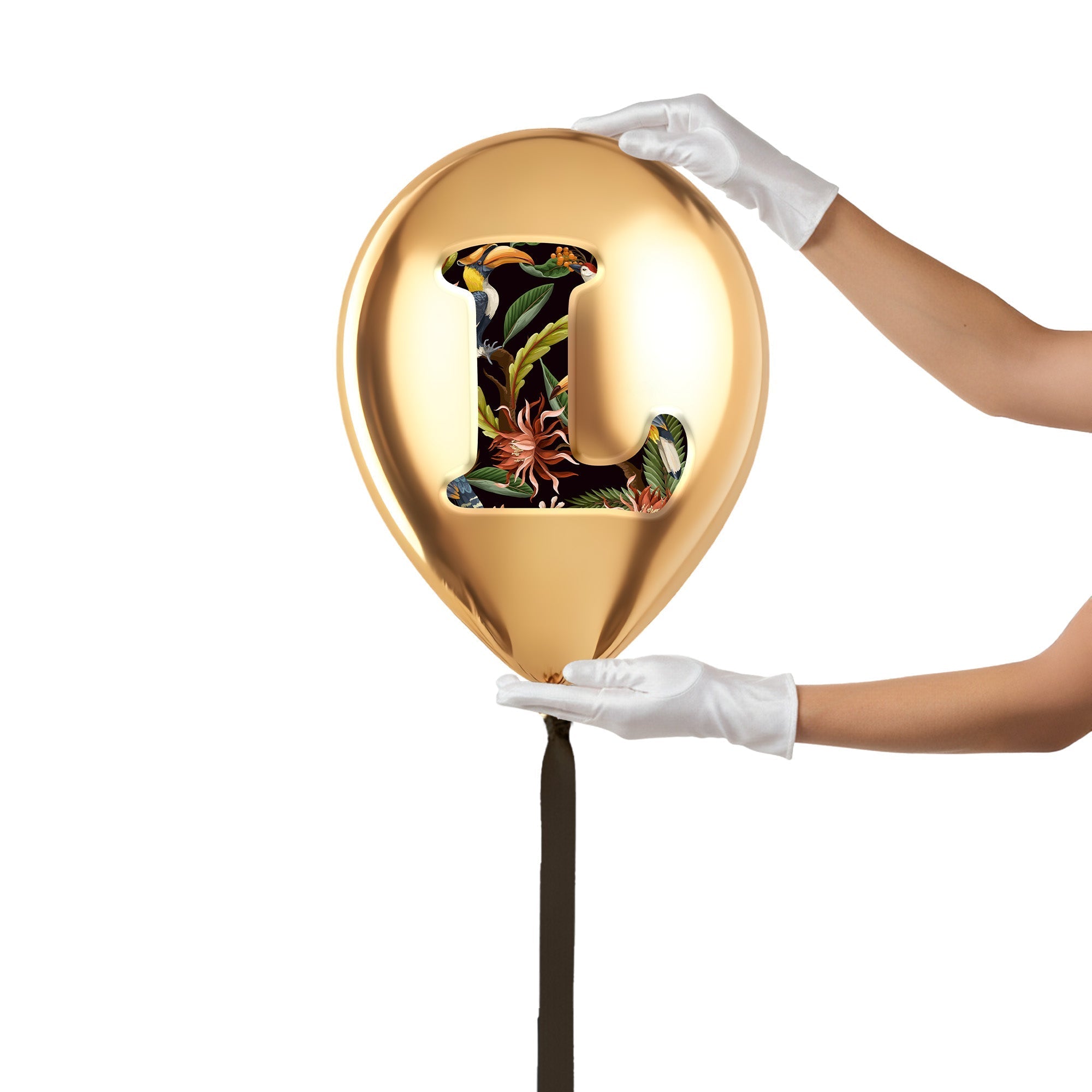 Gold Monogram Balloon