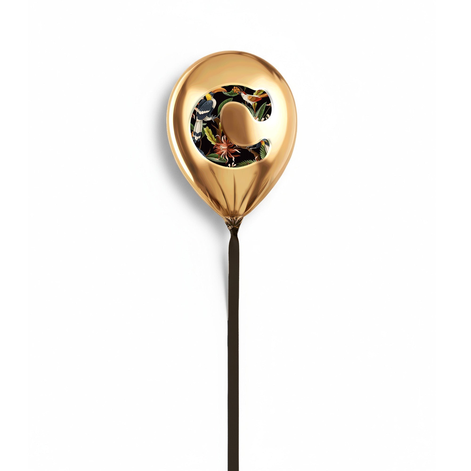 Gold Monogram Balloon