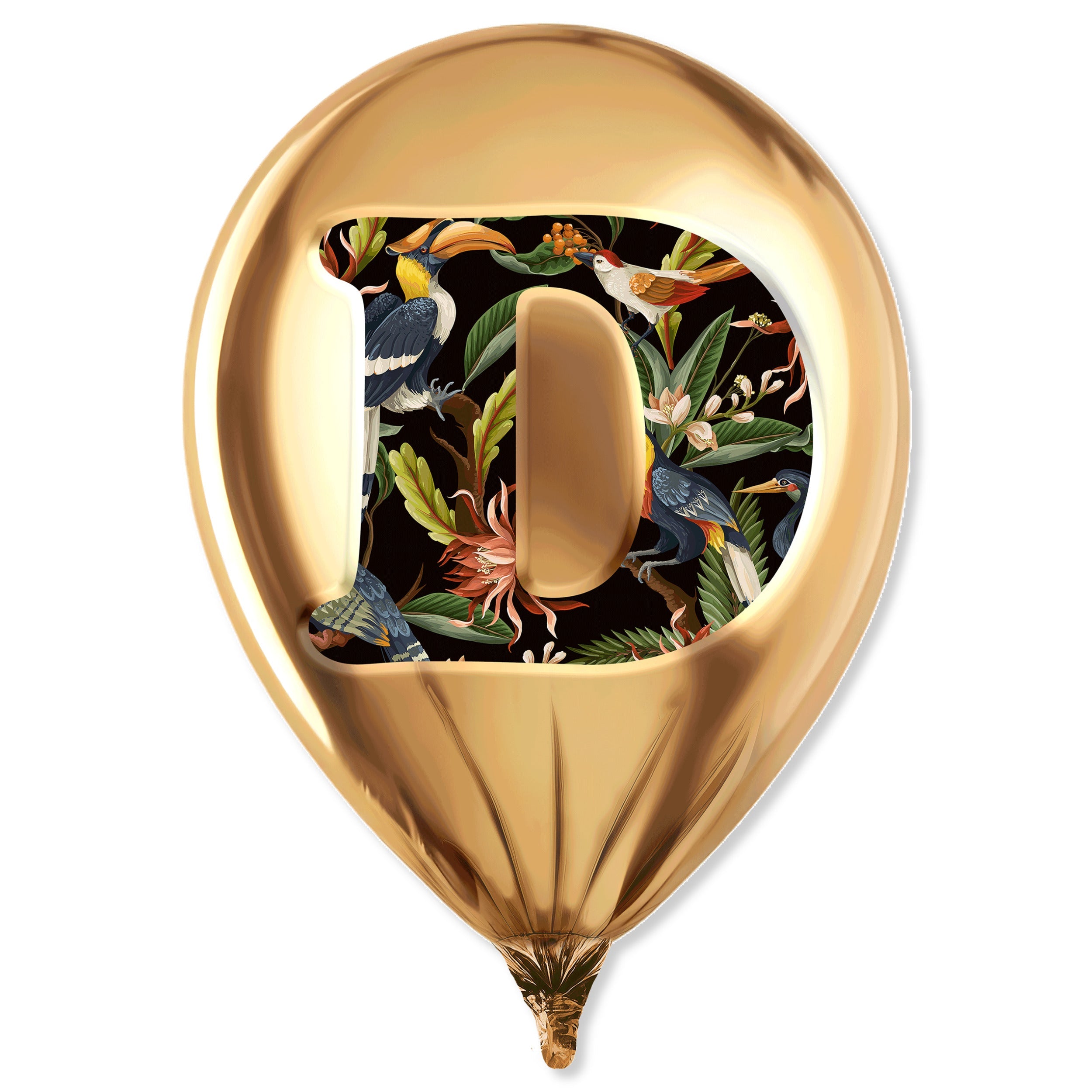 Gold Monogram Balloon